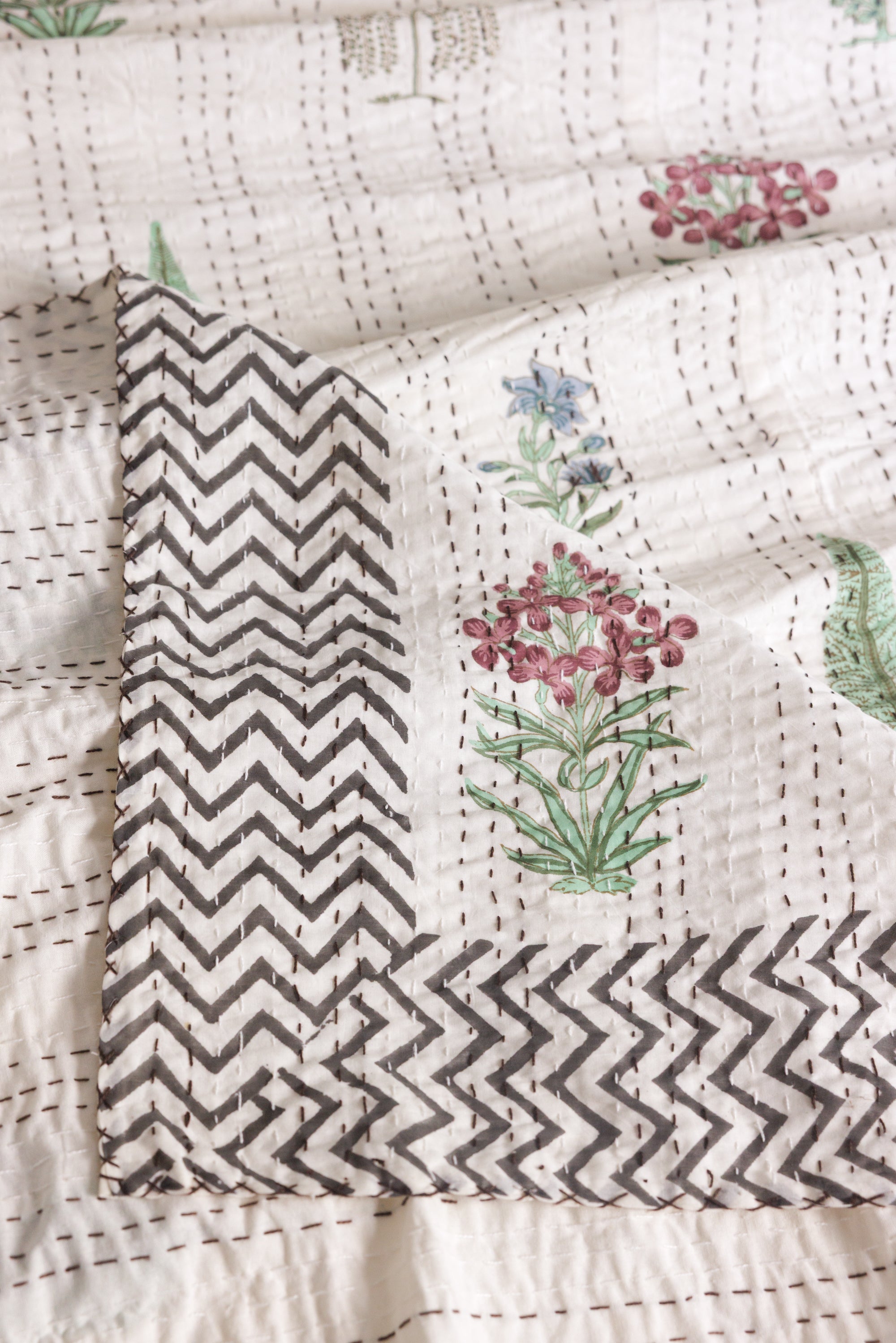 Kantha Quilt Home Garden