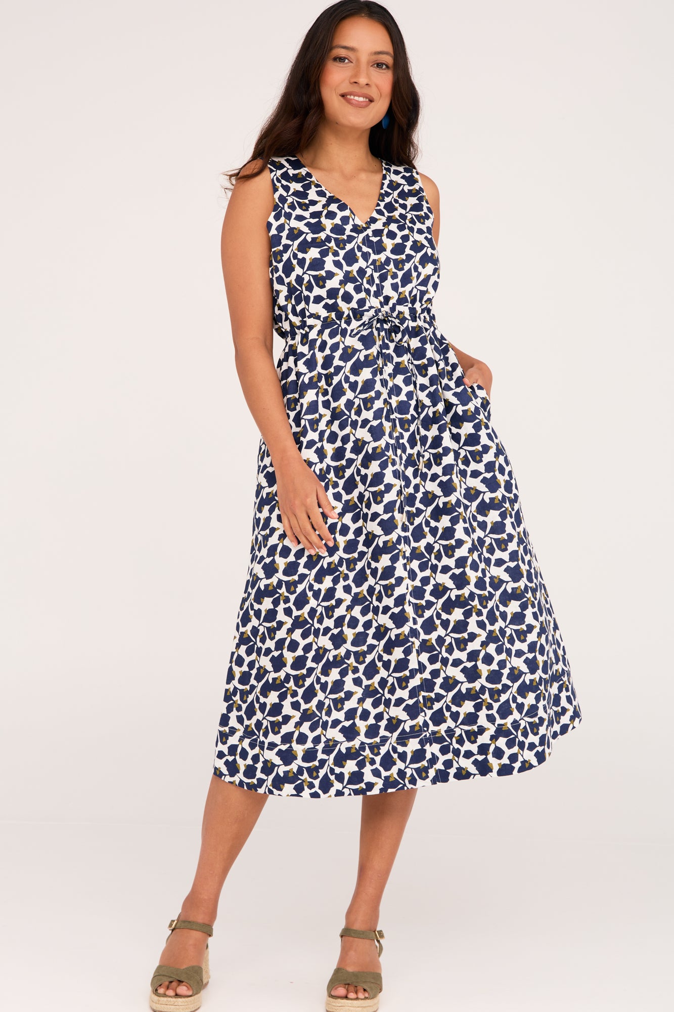 Anya Dress Olive Vine