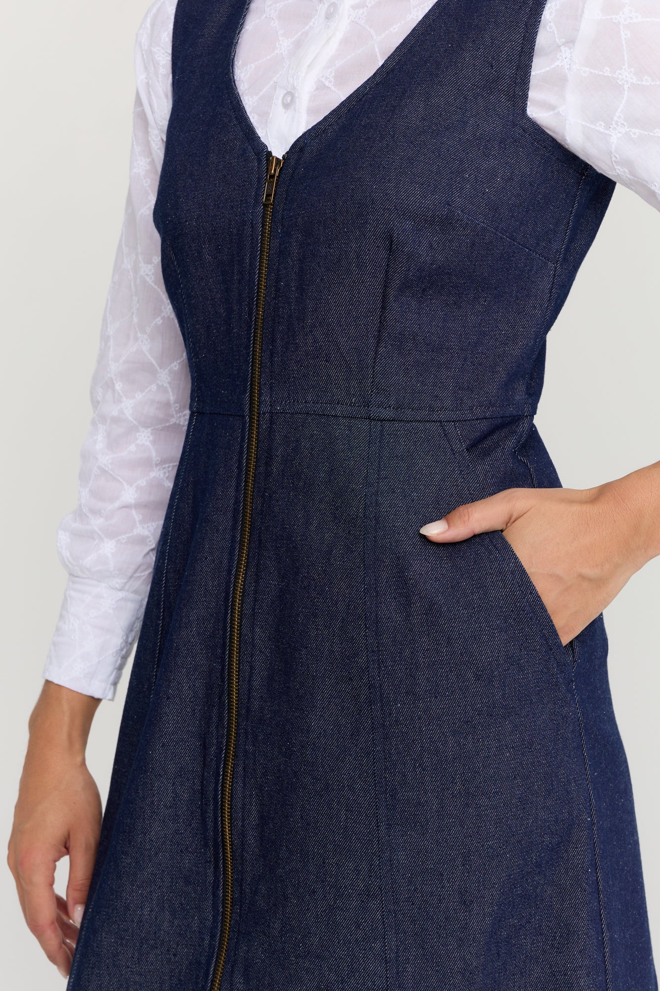Ashton Pinafore Denim