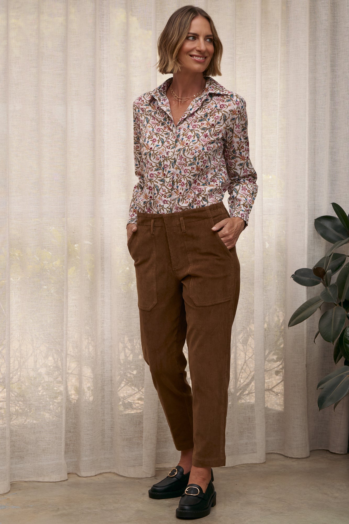 Corby Pant Toffee Brown
