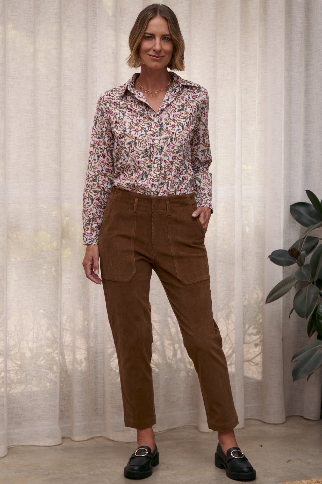 Corby Pant Toffee Brown