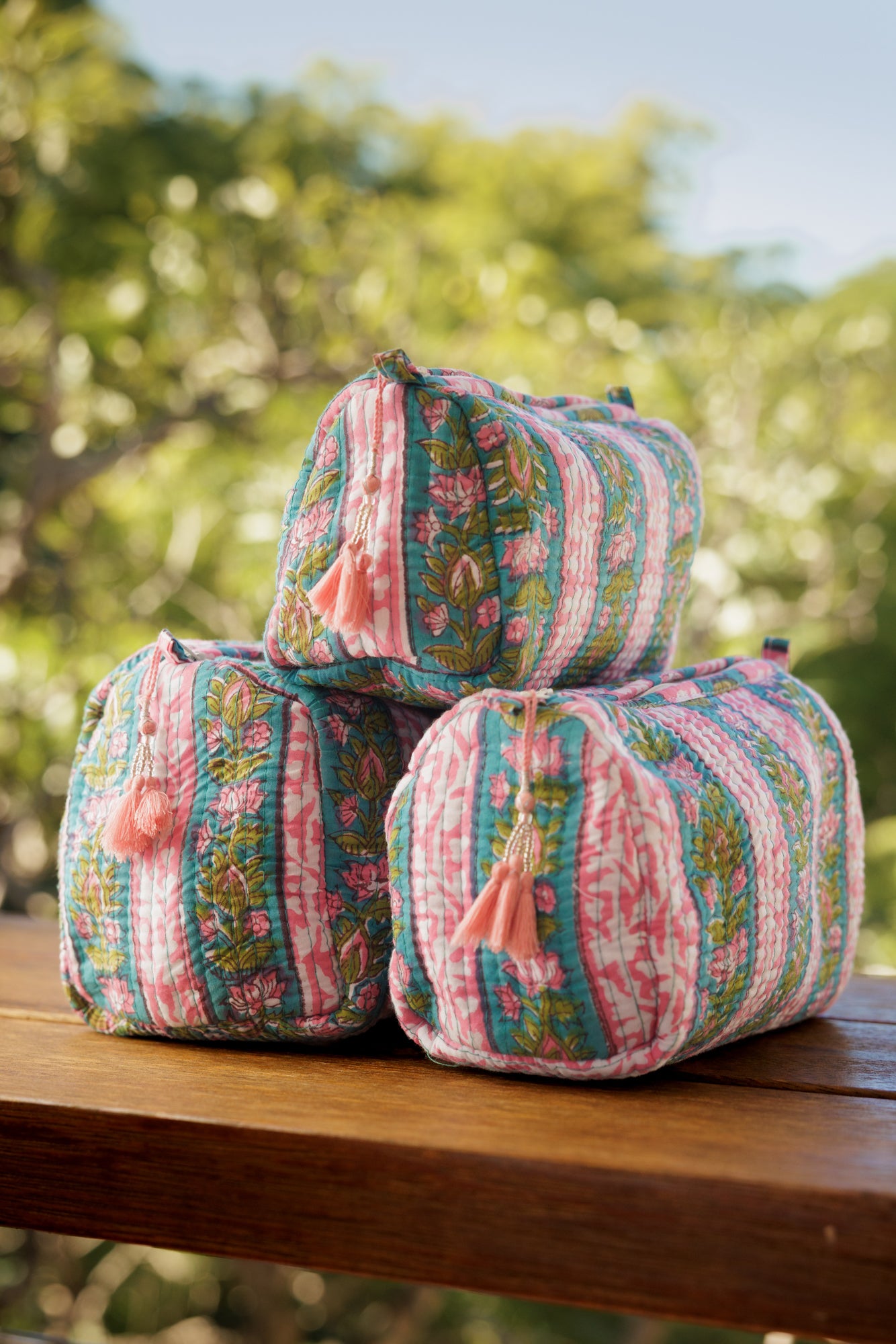 Cosmetic Bag Mizpah Flowers