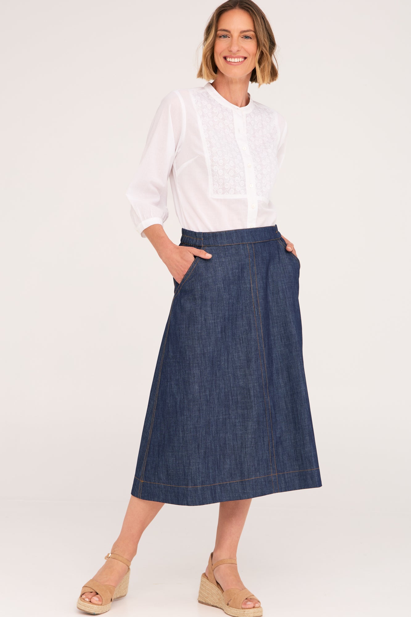 Cyndi Skirt Denim