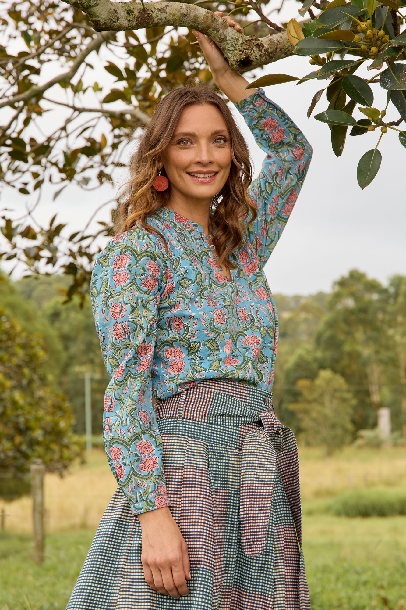 Emmie Shirt Coral Lotus
