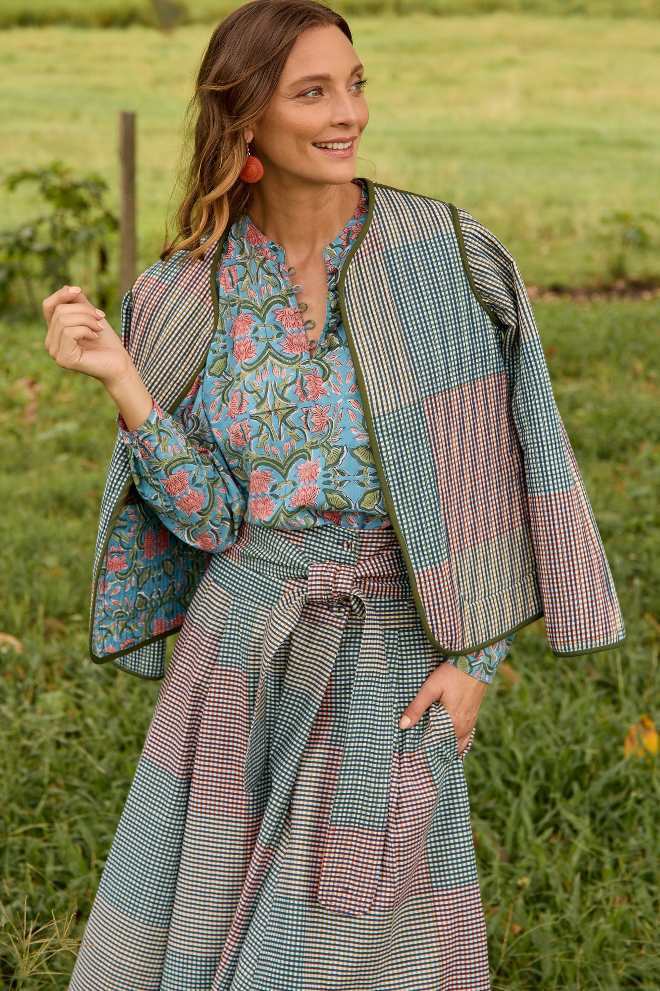 Emmie Shirt Coral Lotus