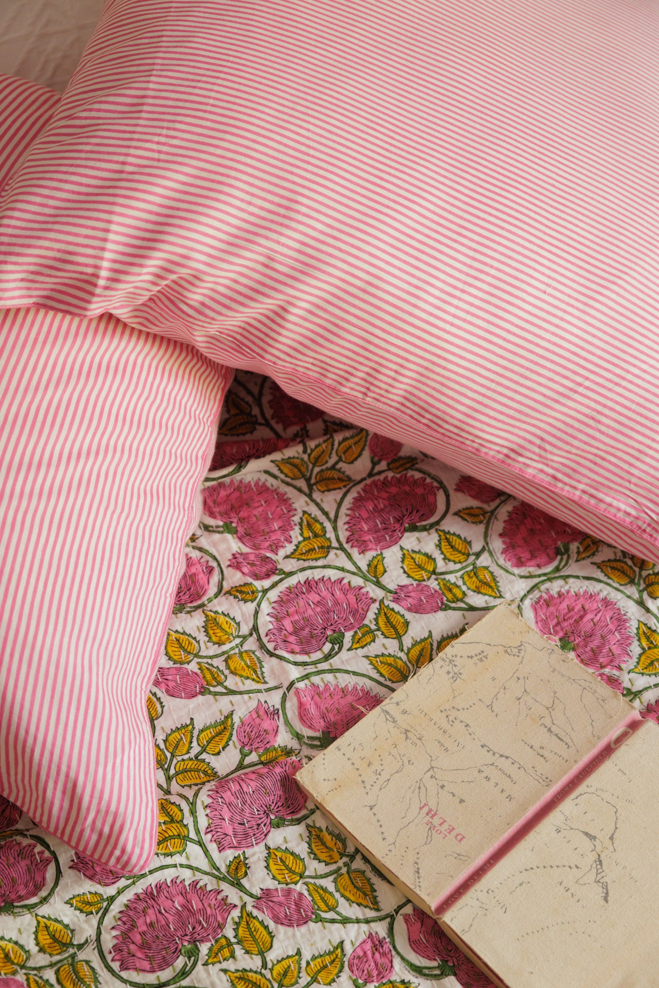 European Pillowcase Rose Pink