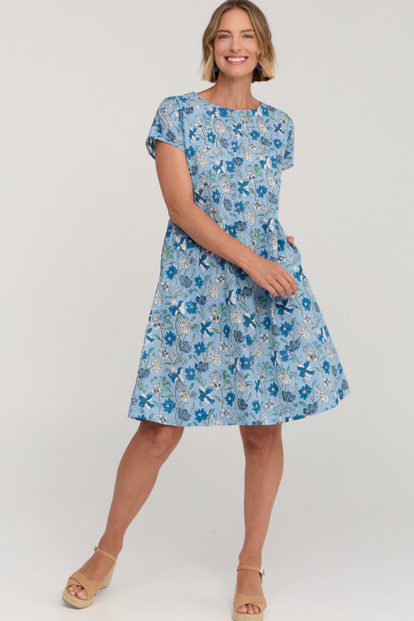 Folk Dress Bluebell