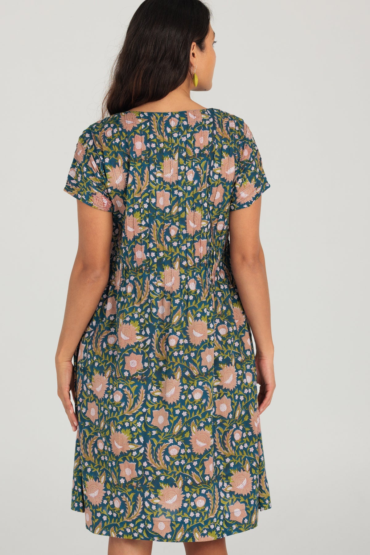 Folk Dress Capuccino Rose