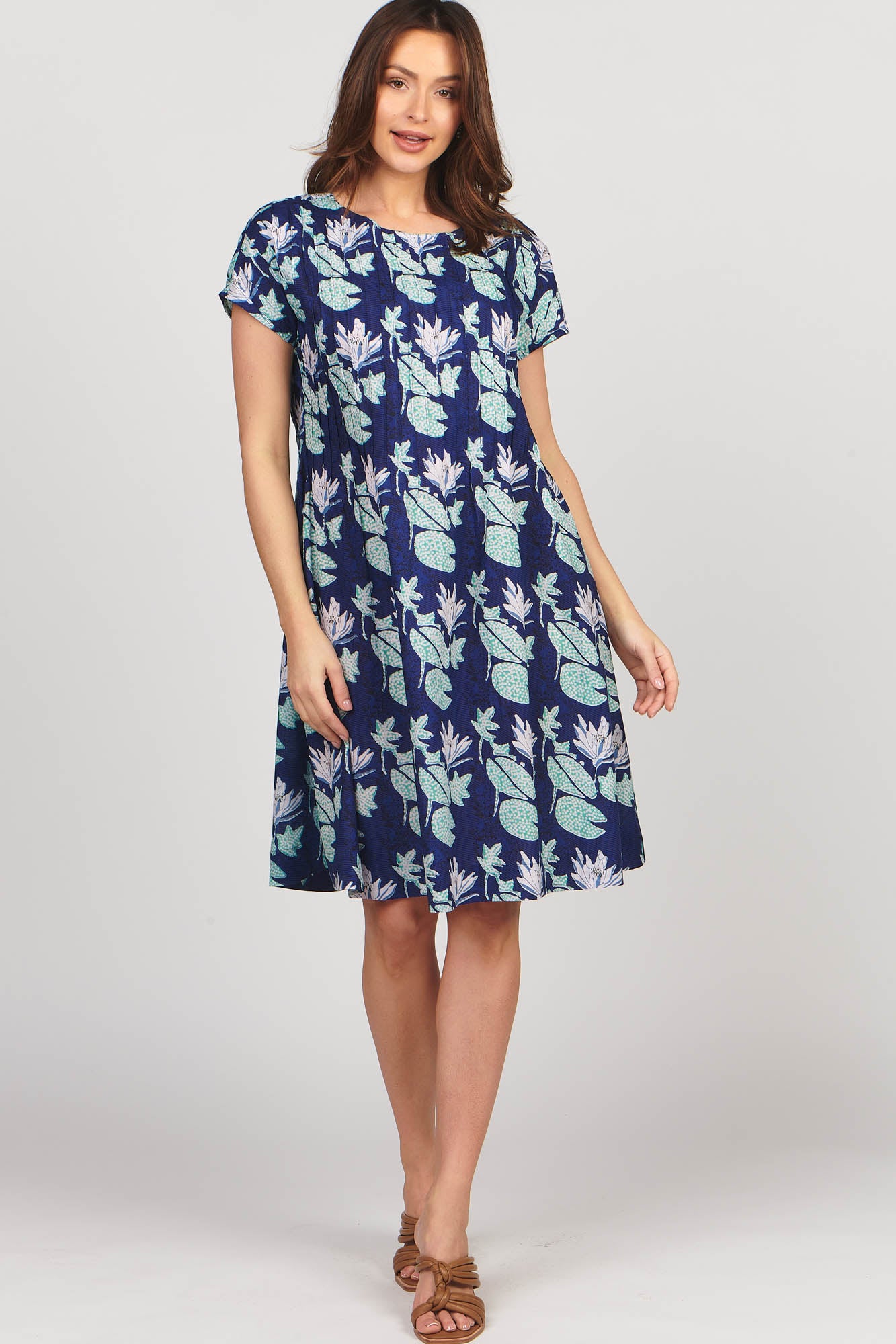 Folk Dress Water Lily