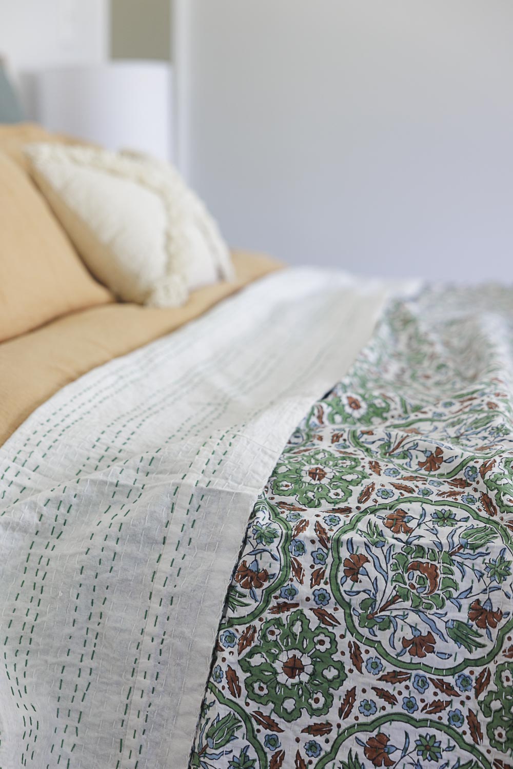 Kantha Quilt Garden Basil