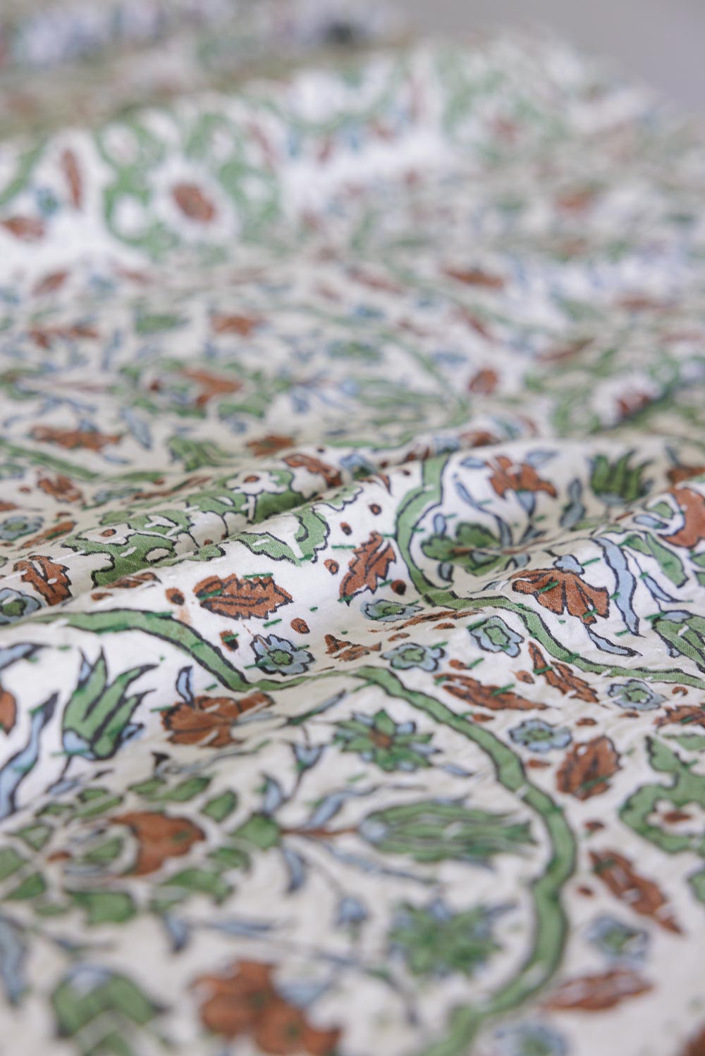 Kantha Quilt Garden Basil