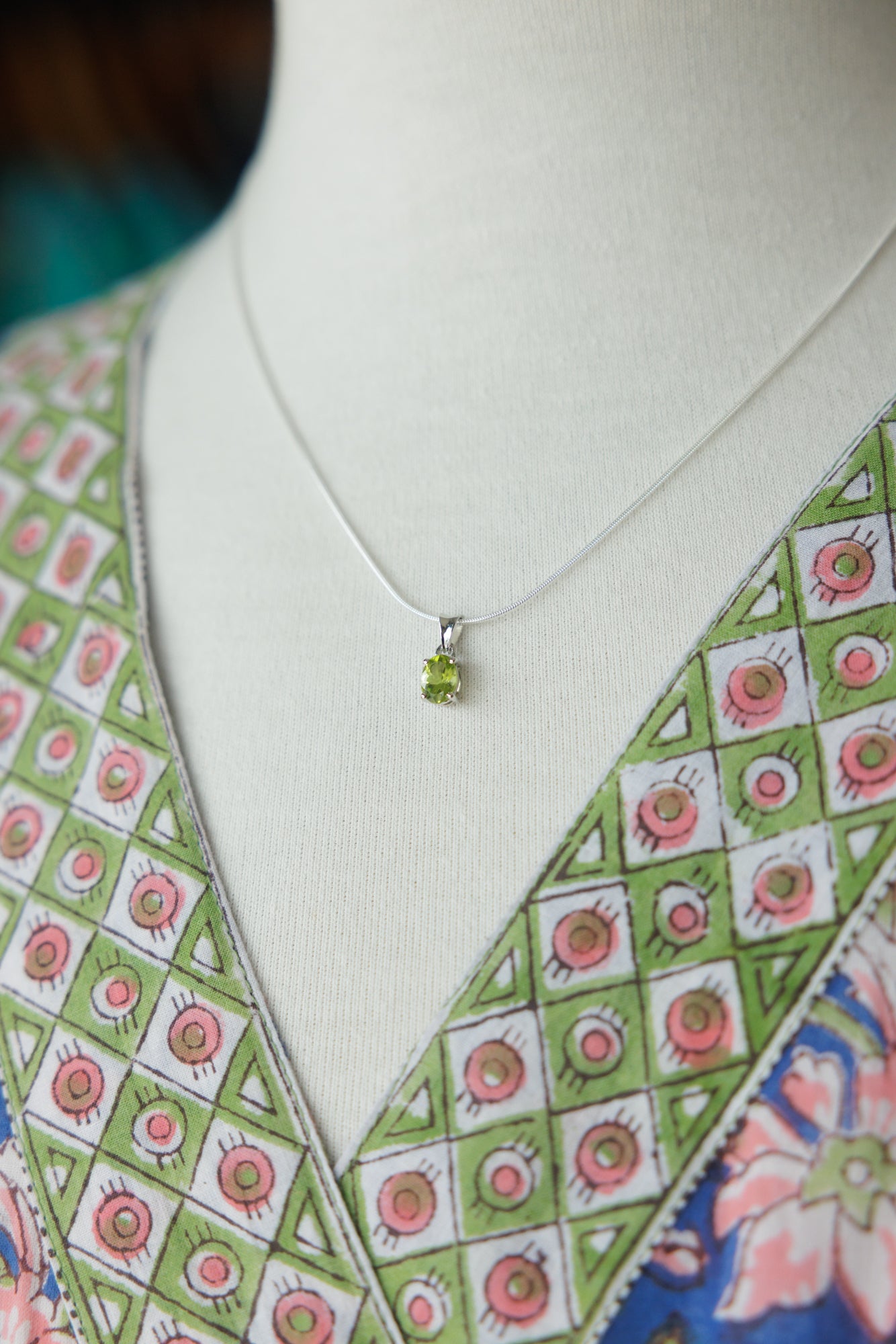Peridot Pendant & Necklace