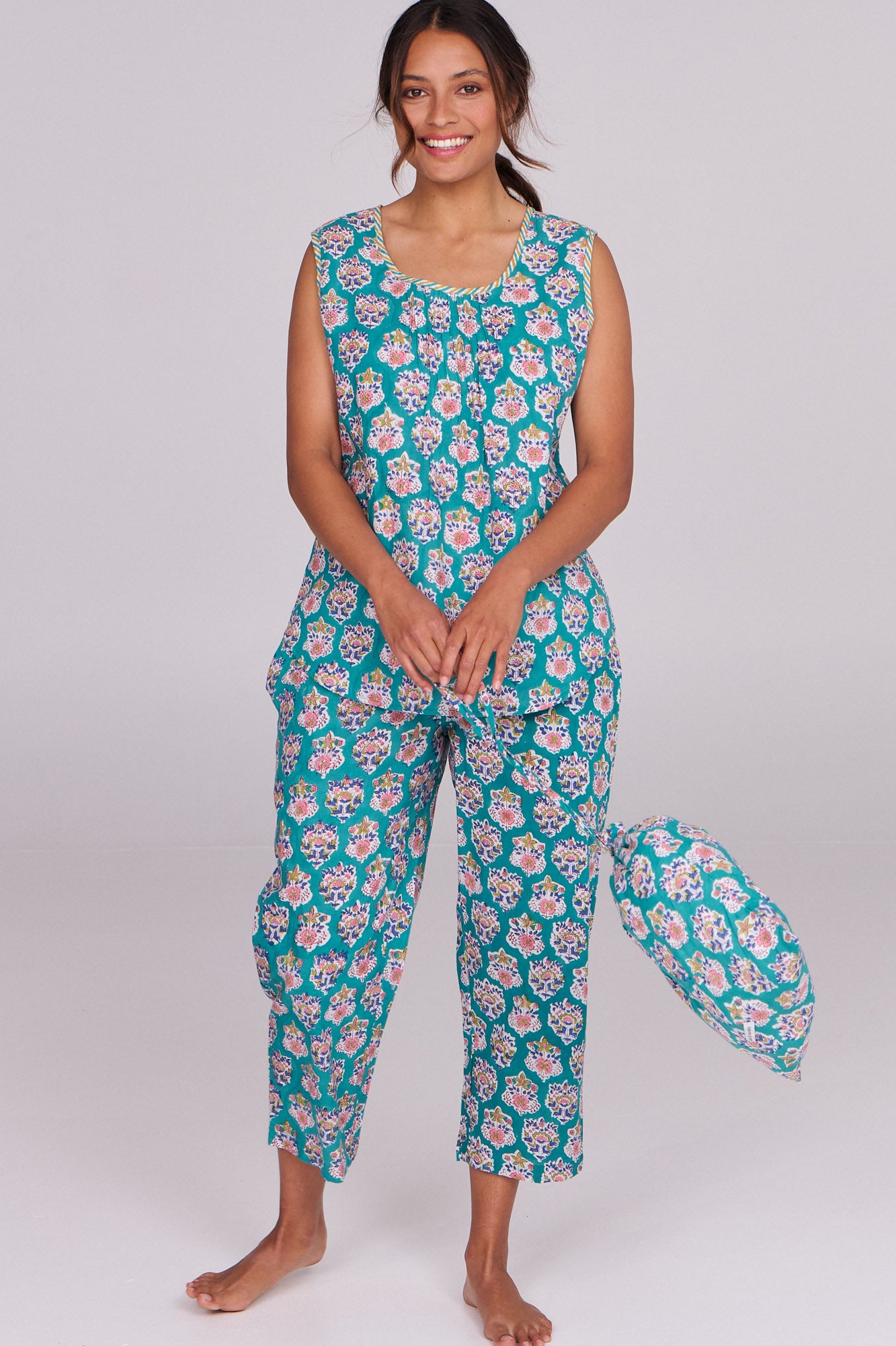 Isla printed cotton pyjamas hotsell