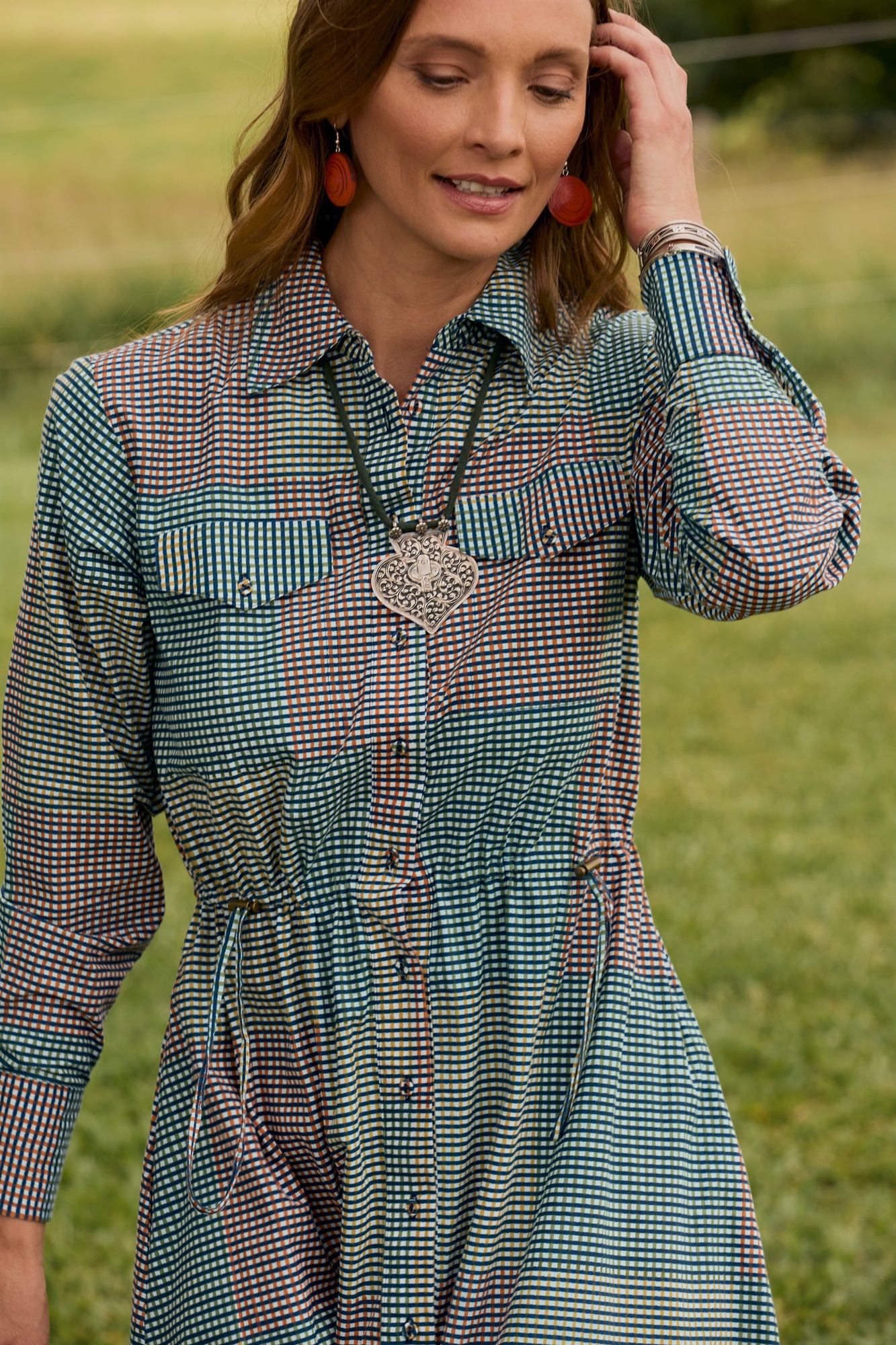 Jansen Dress Indian Plaid