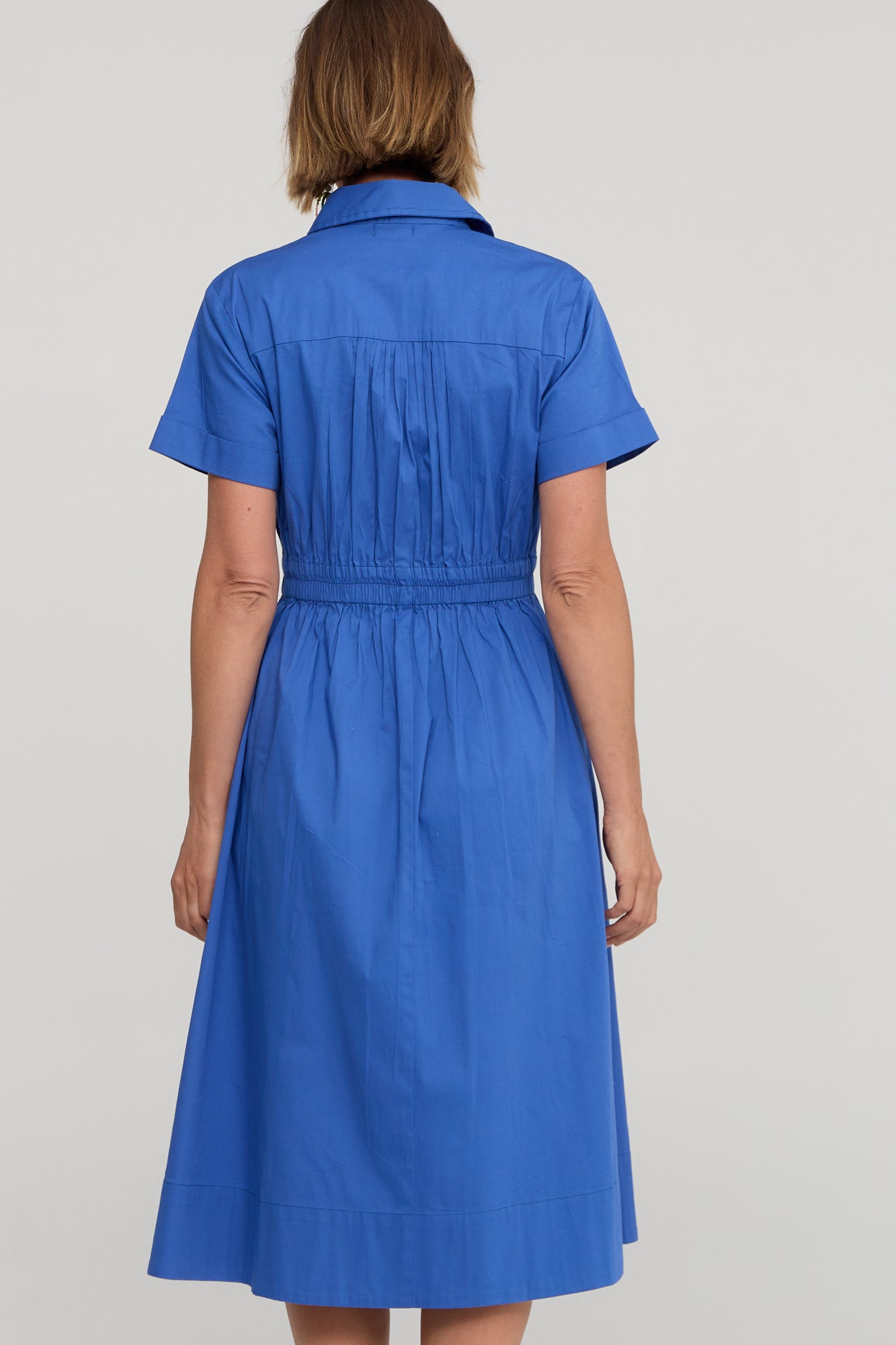 Kalinda Dress Oxford Blue