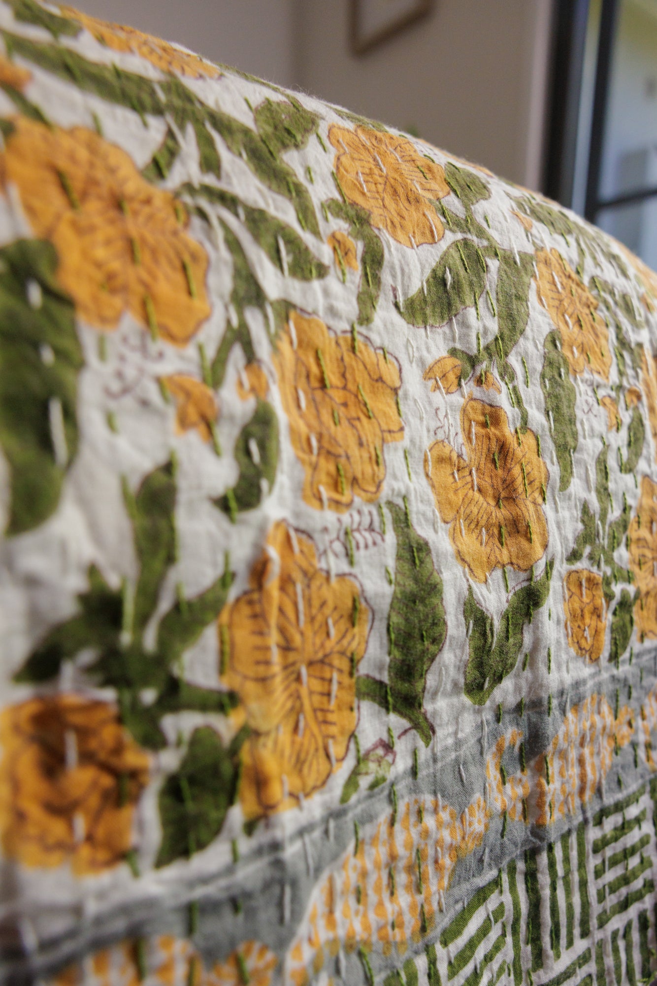 Kantha Quilt Summer Fields