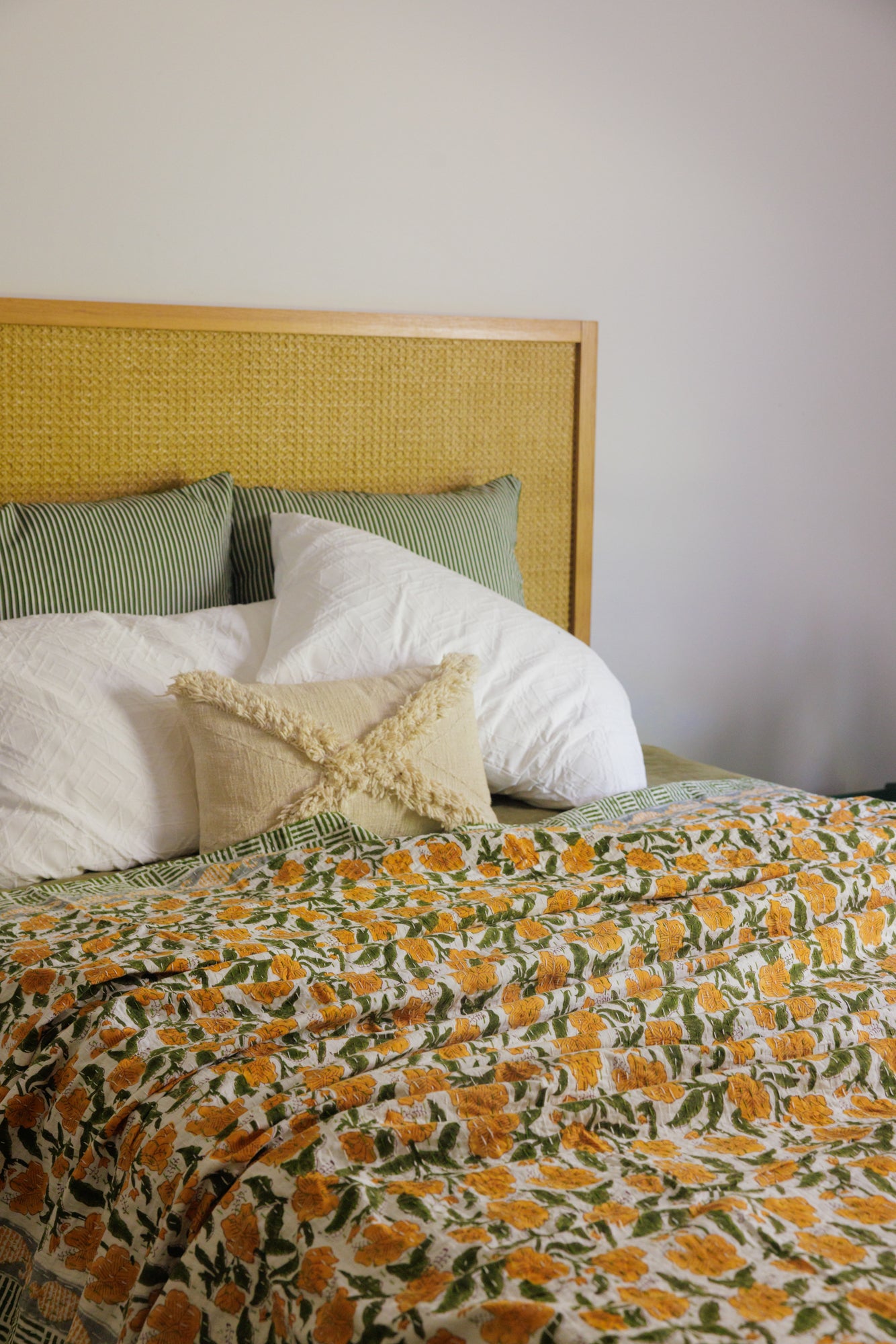 Kantha Quilt Summer Fields