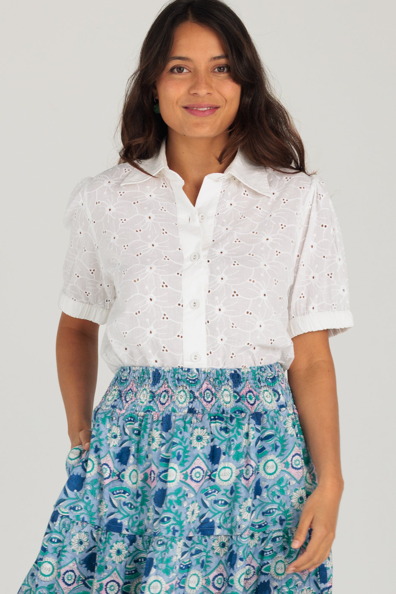 Luca Shirt Hibiscus