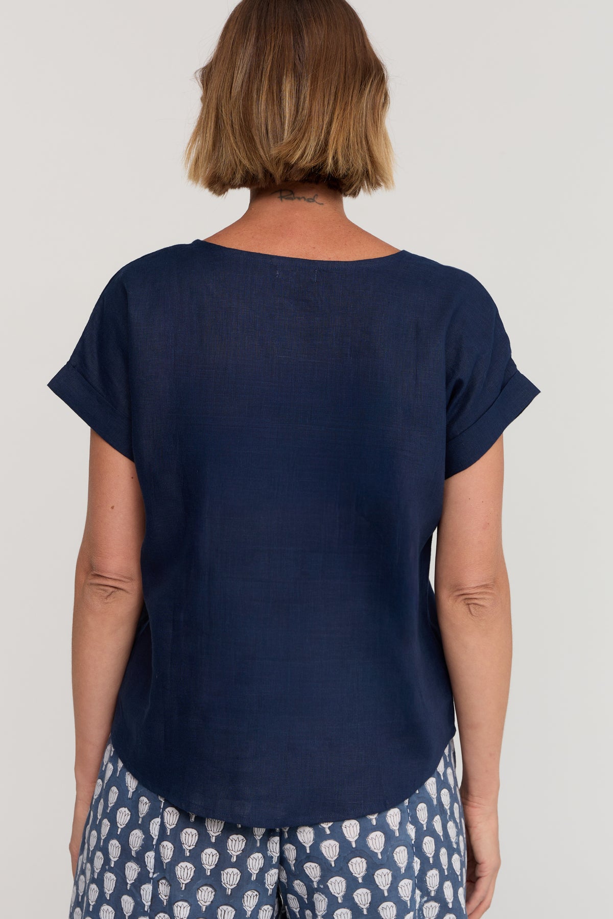 Luna Top Navy