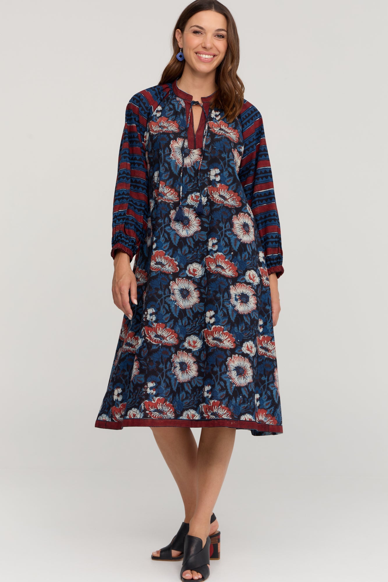 Mia Dress Indigo Rose