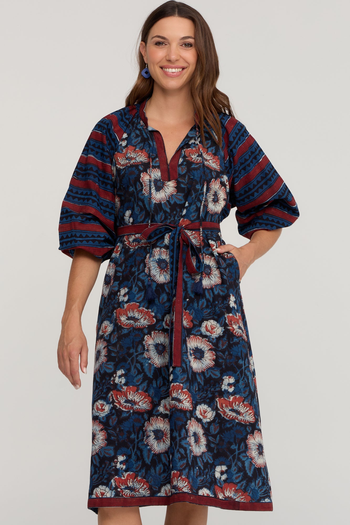 Mia Dress Indigo Rose