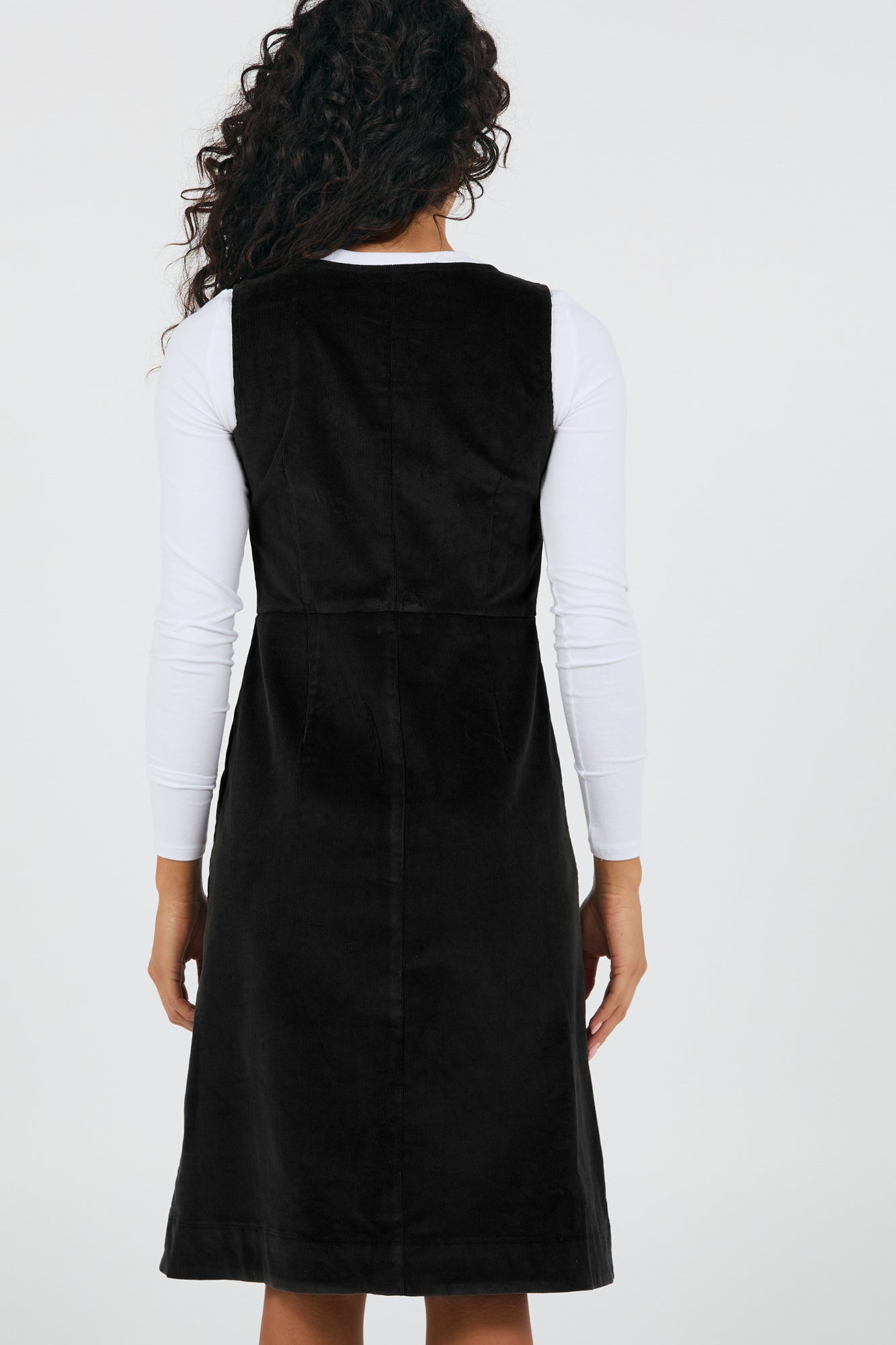 Mila Pinafore Black