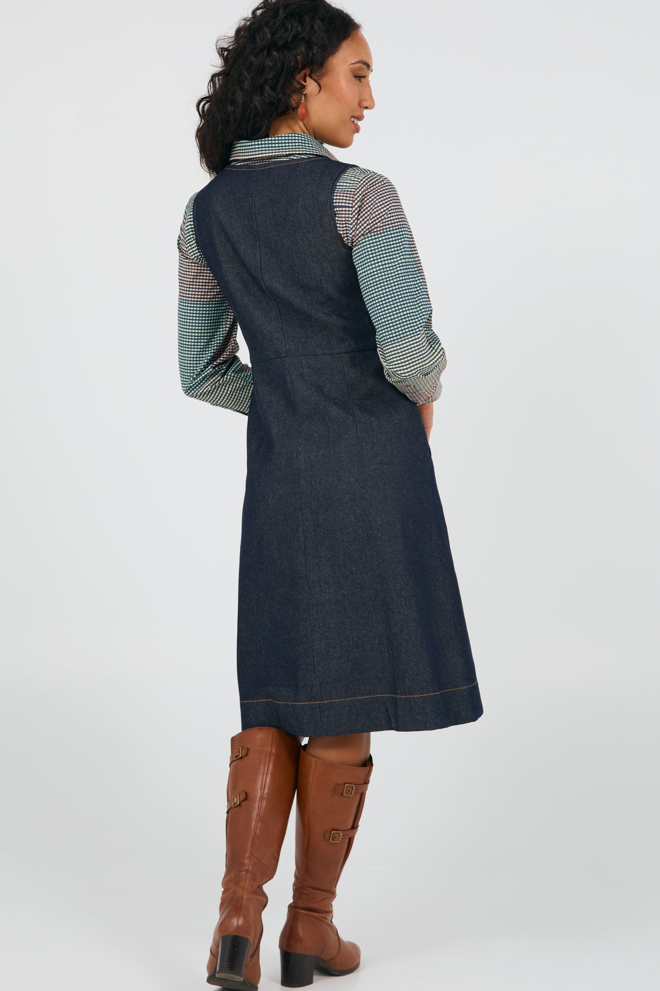 Mila Pinafore Denim