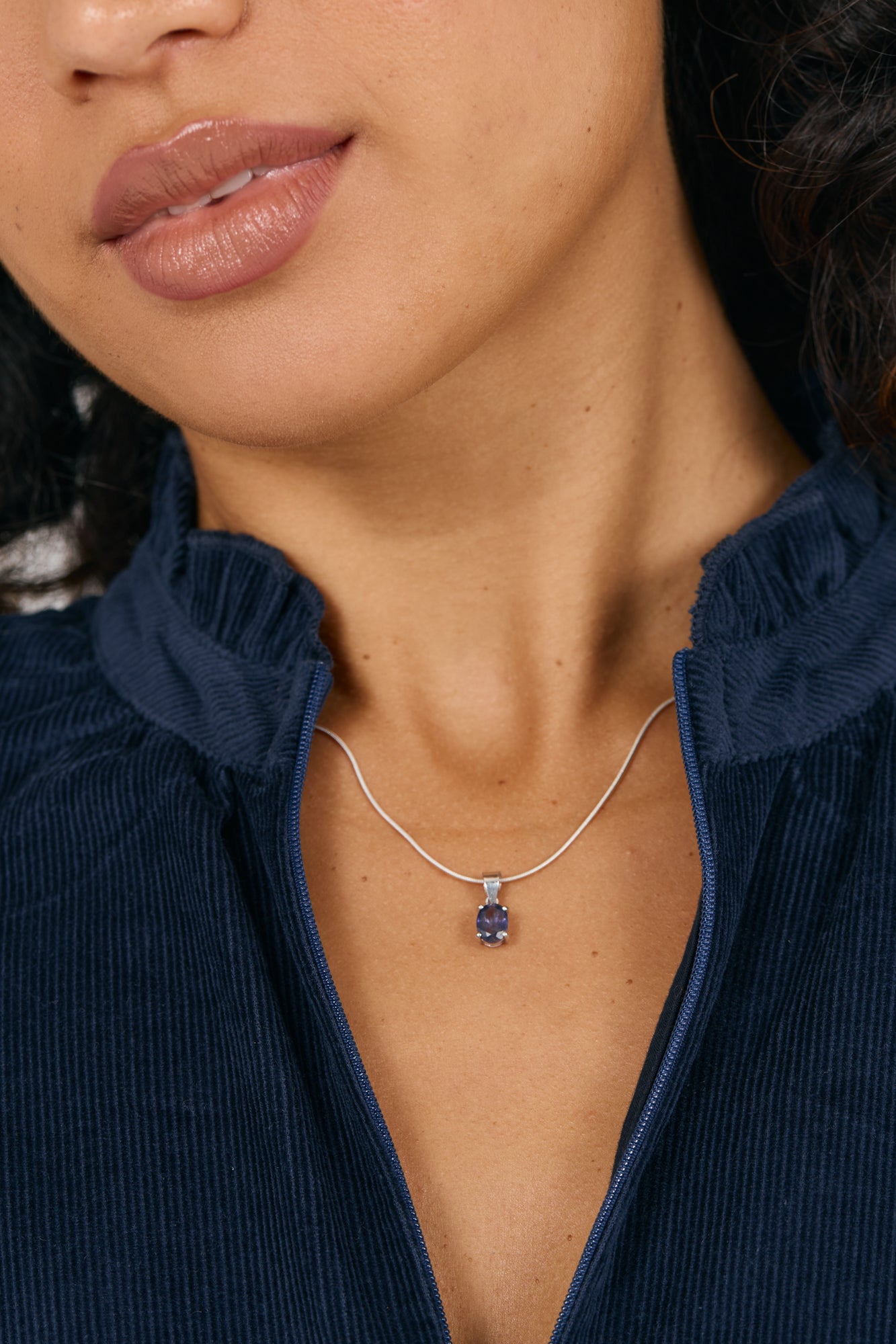 Iolite Pendant & Necklace