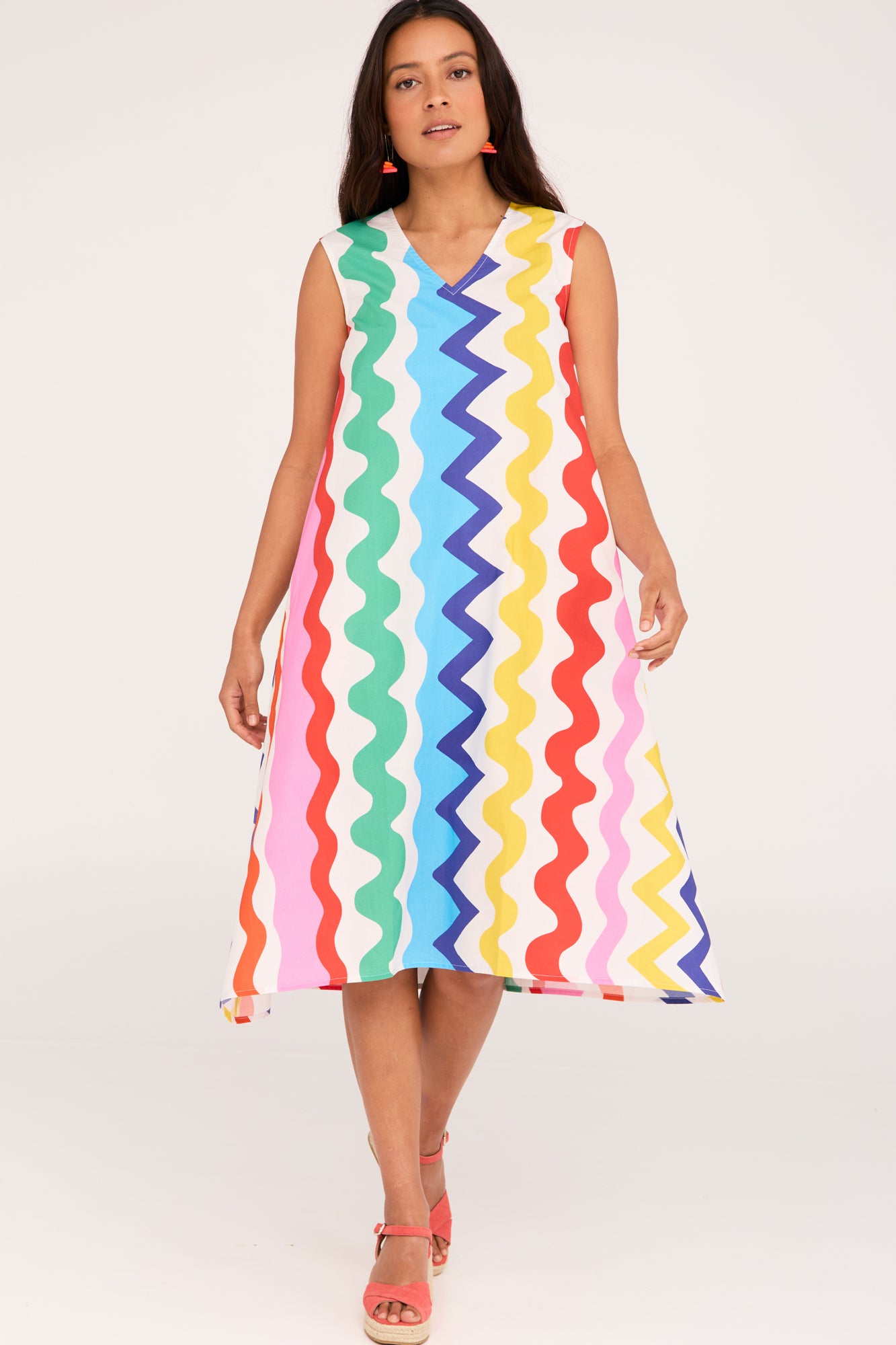 Nina Dress Zig Zag