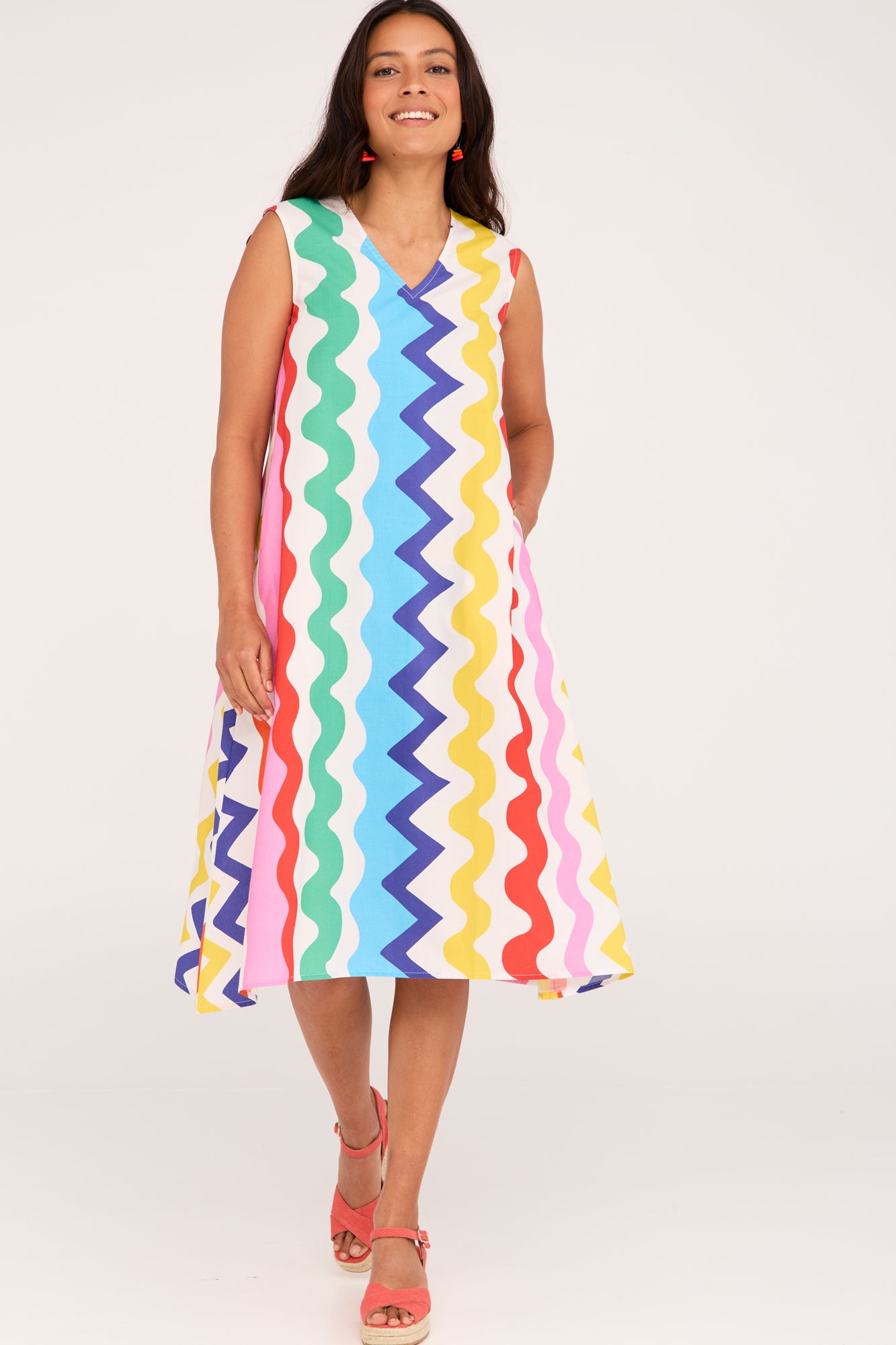 Nina Dress Zig Zag