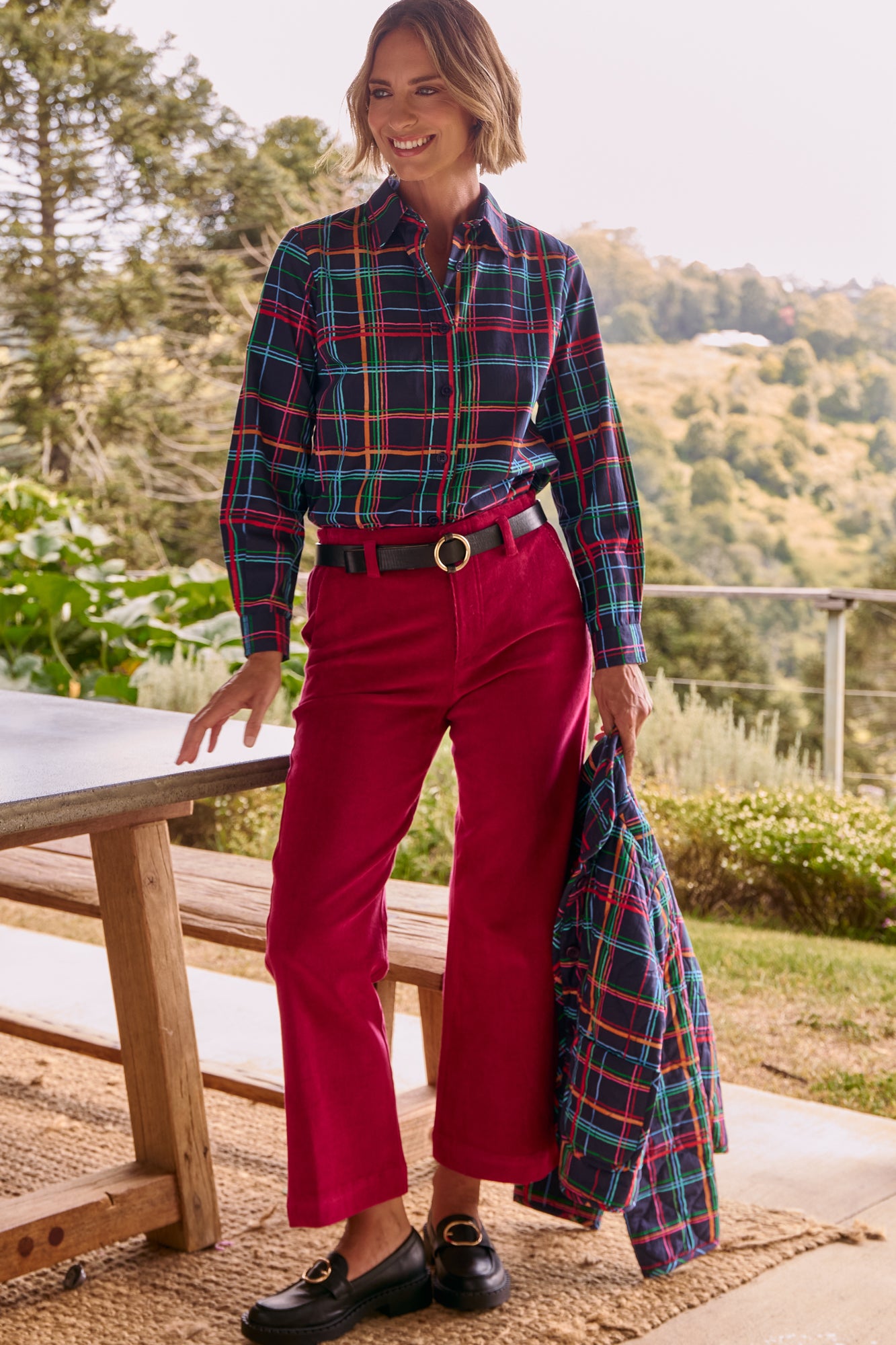 Nova Jeans Garnet Red