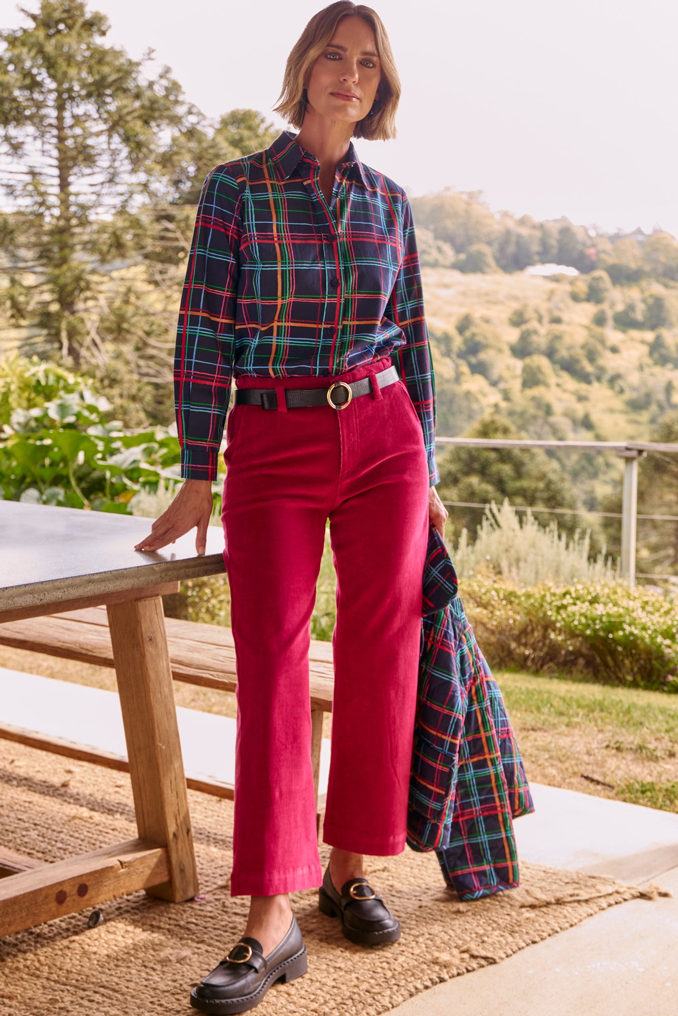 Nova Jeans Garnet Red