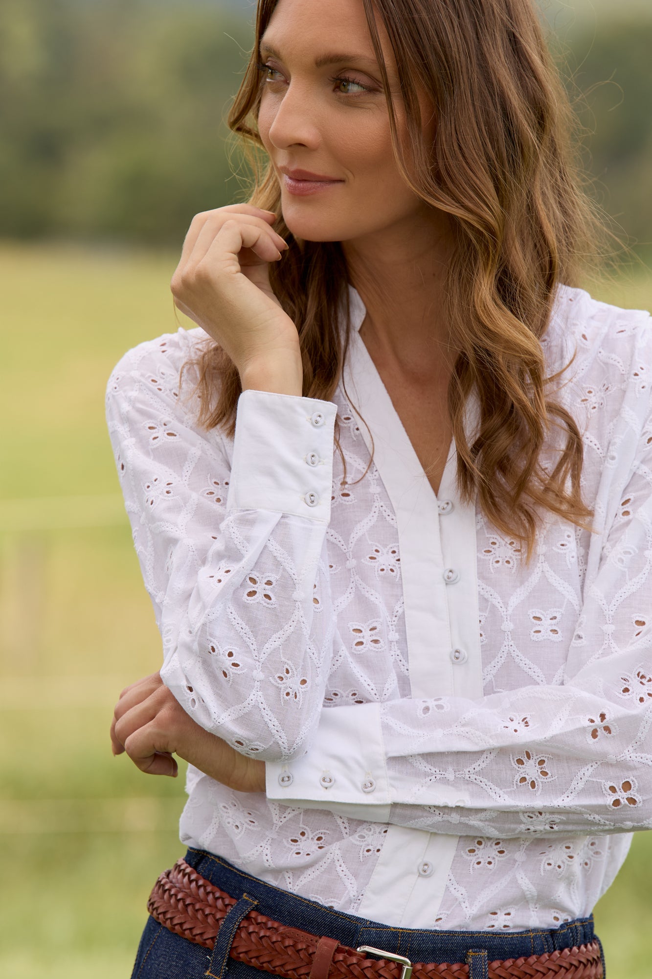 Paloma Shirt Schiffli