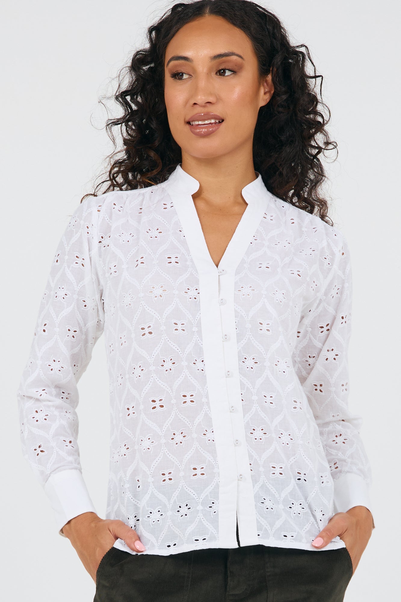 Paloma Shirt Schiffli