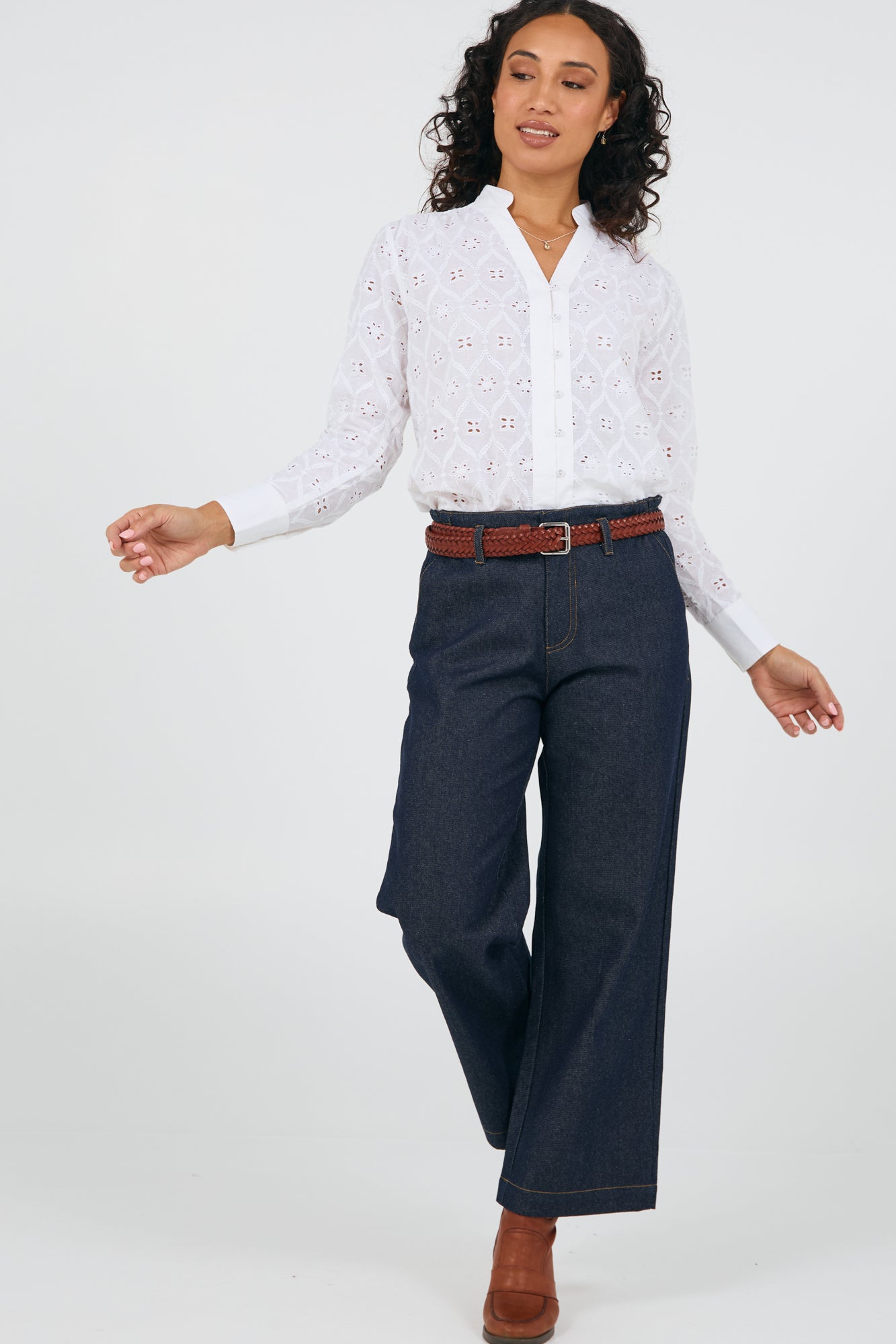 Paloma Shirt Schiffli