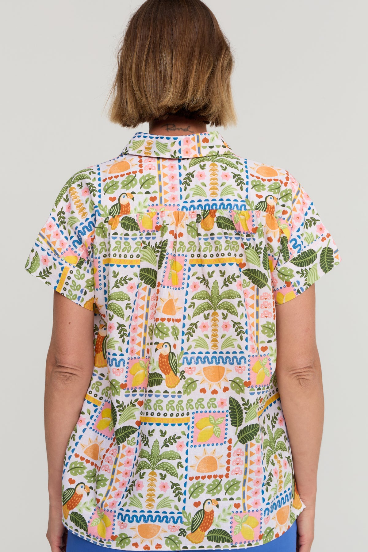 Rocco Shirt Tropical Patchwork
