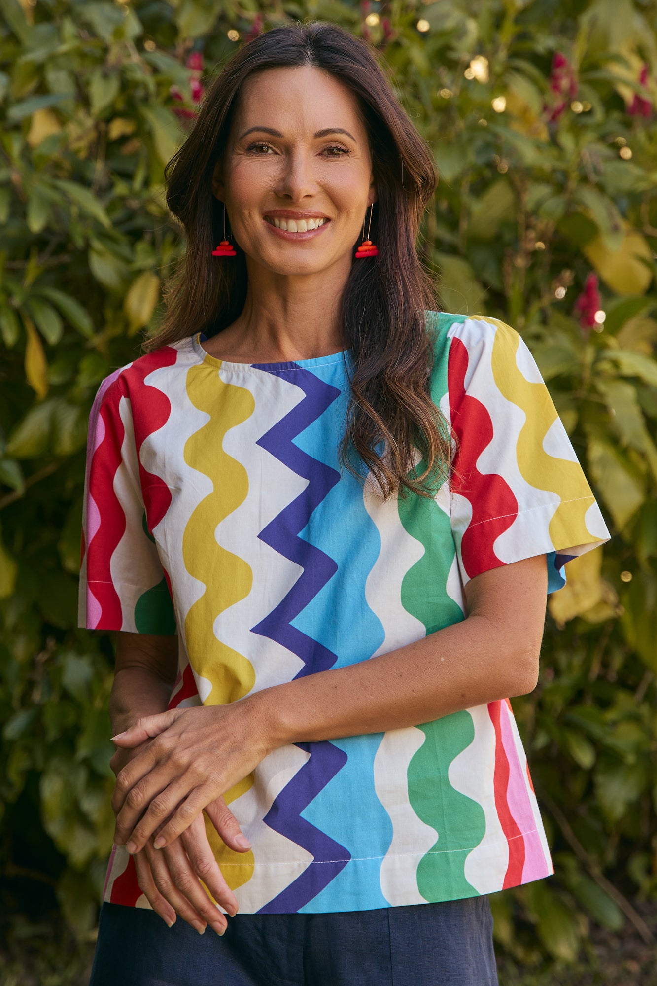 Sabrina Top Zig Zag