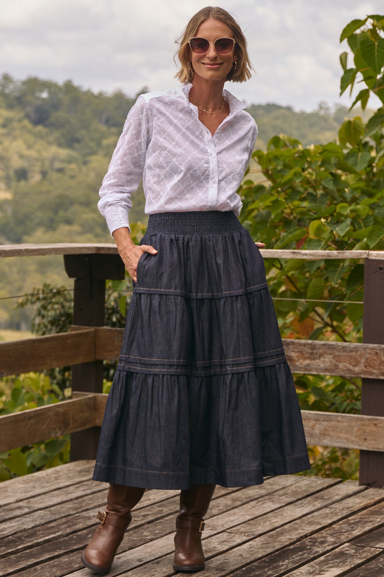 Saffron Skirt Denim
