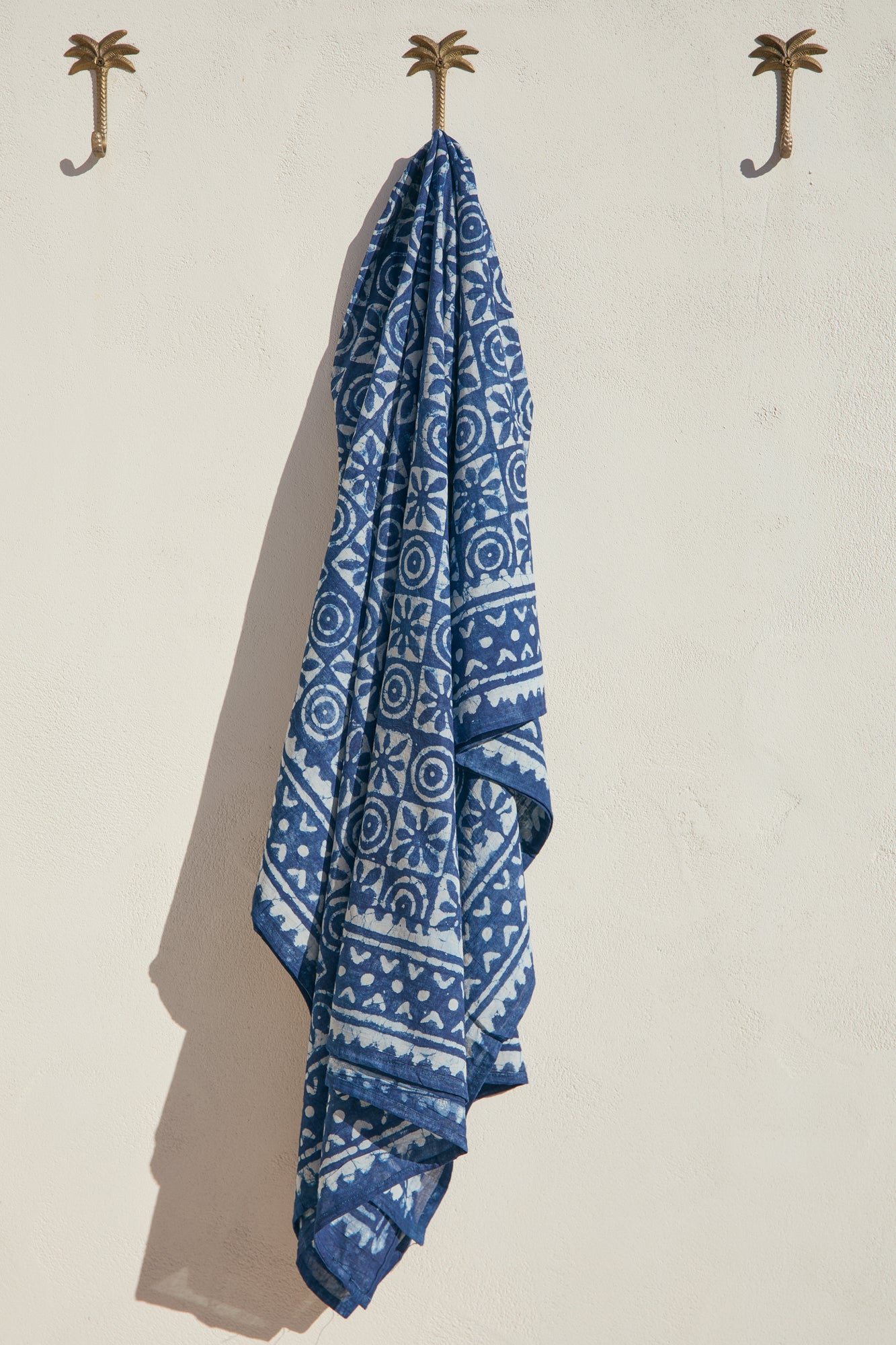 Hand Printed Sarong Santorini Tile