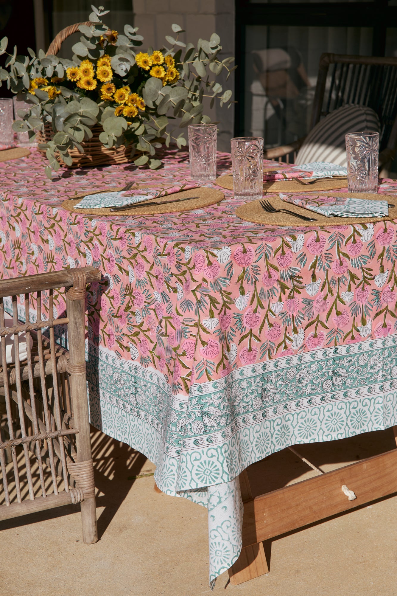 Tablecloth & Napkin Set Fairy Clock