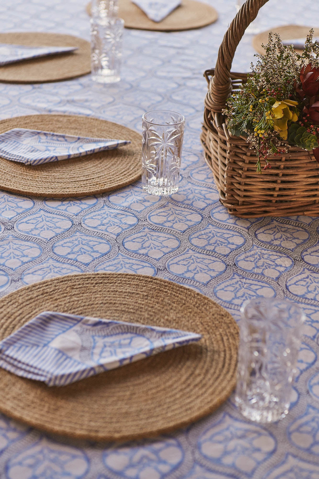 Tablecloth & Napkin Set Sea Holly