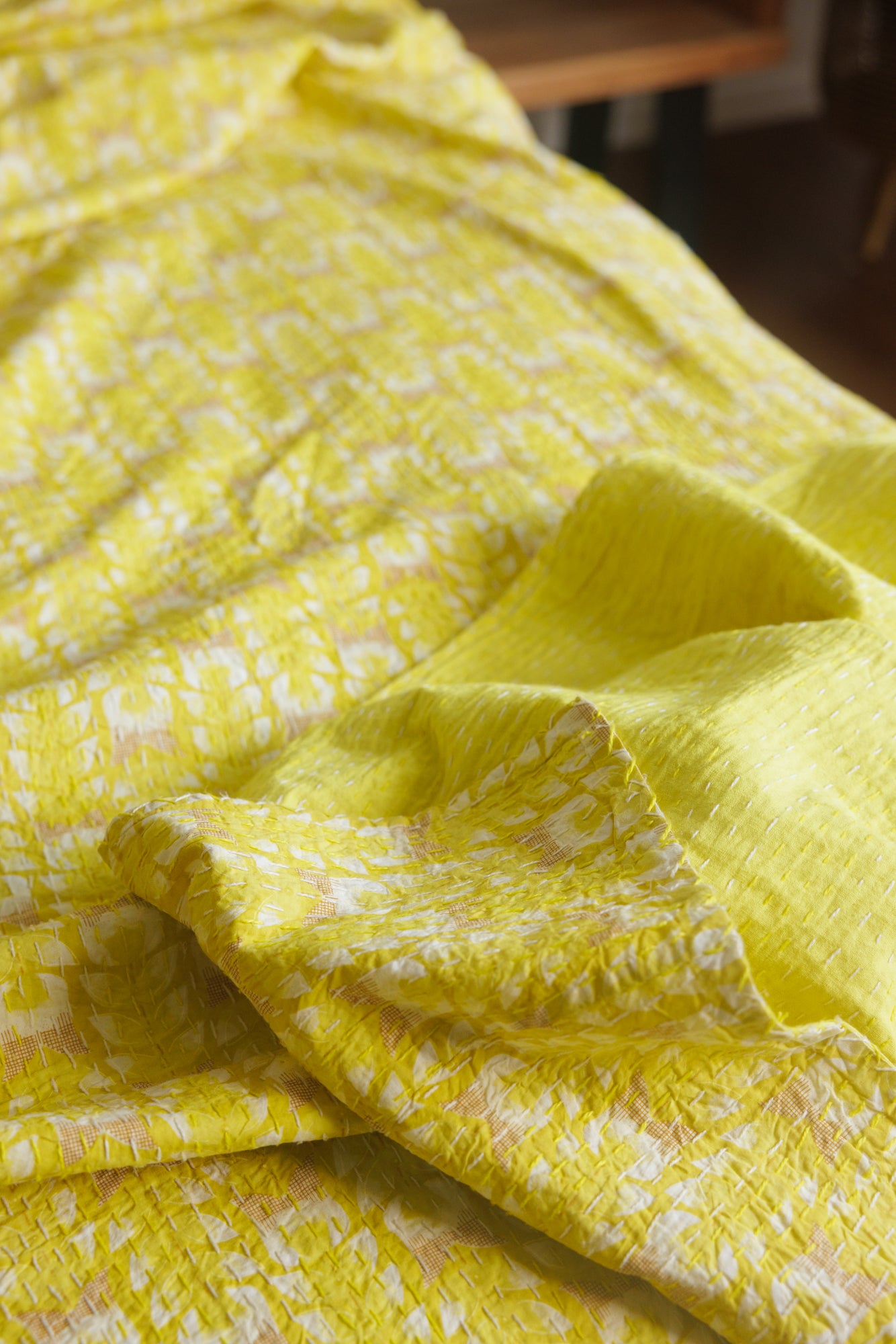 Kantha Quilt Tulipa Yellows
