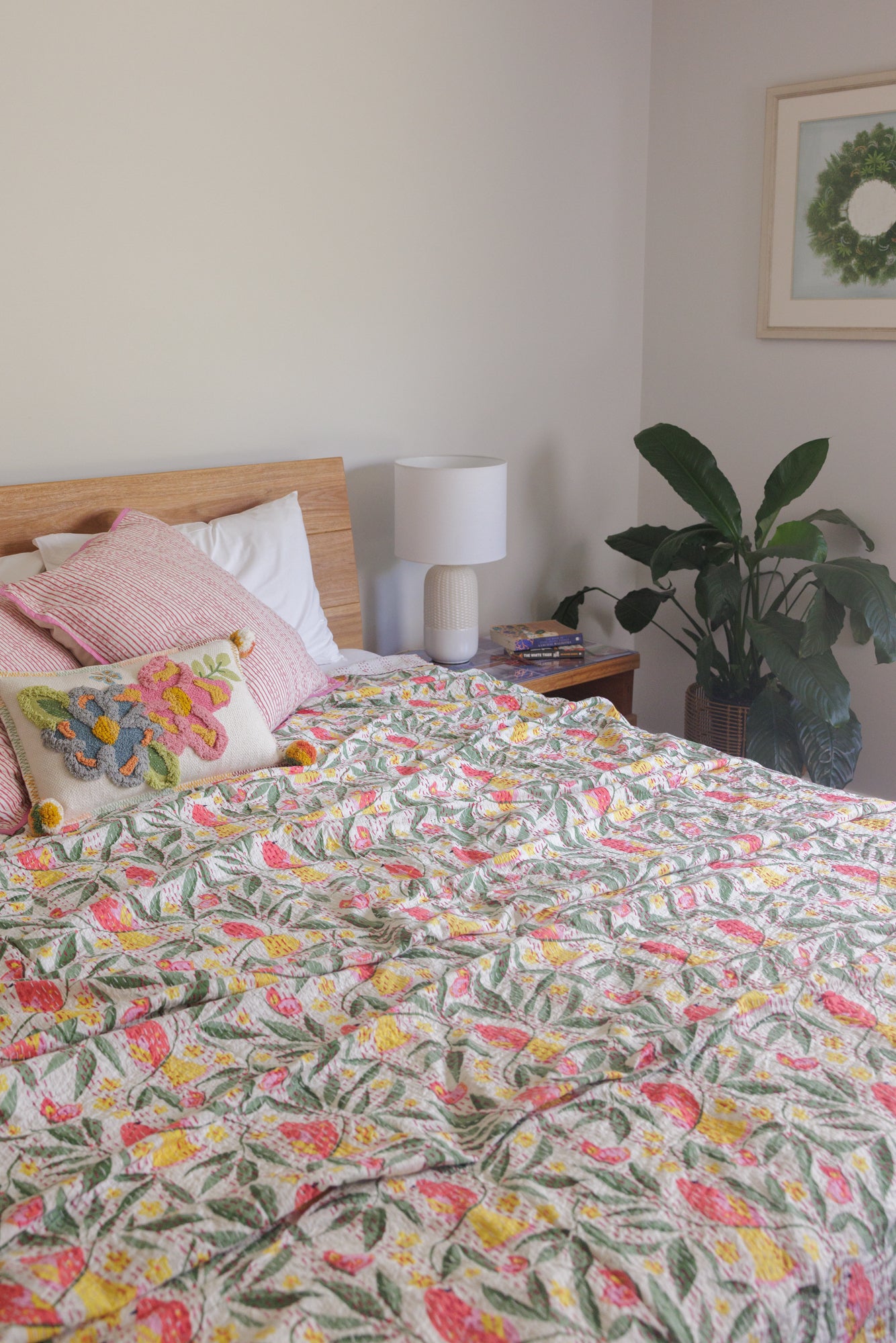 Kantha Quilt Morning Birds