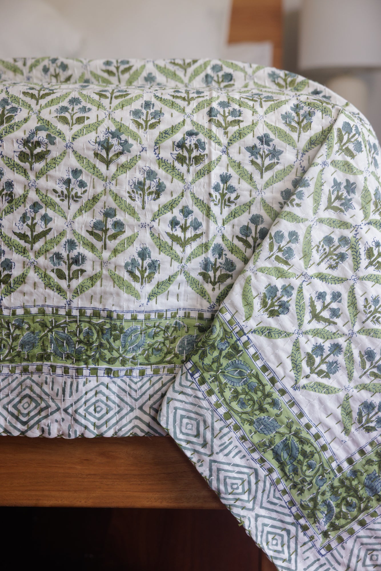 Kantha Quilt Dolomiti Fields