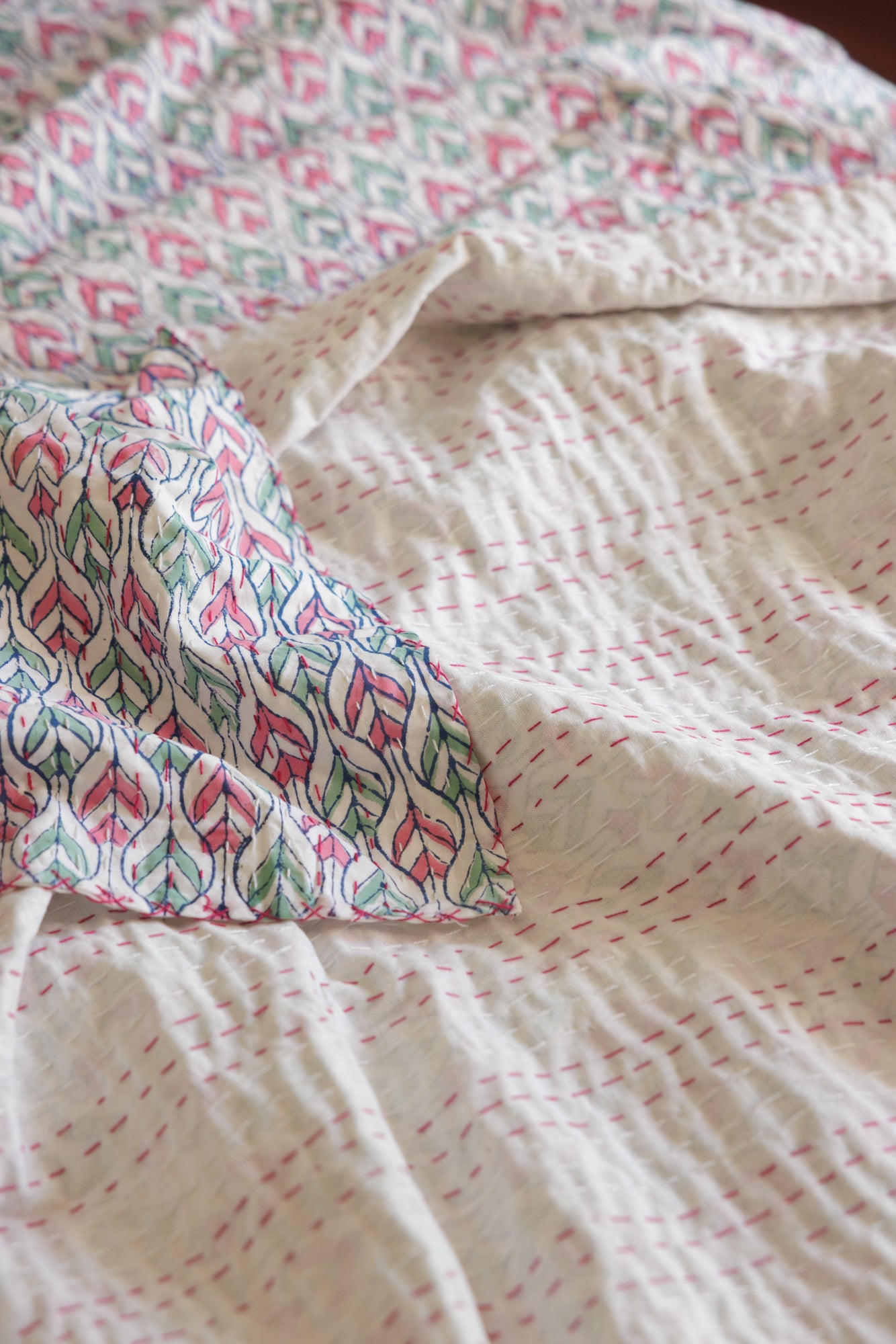 Kantha Quilt Pastel Patterns