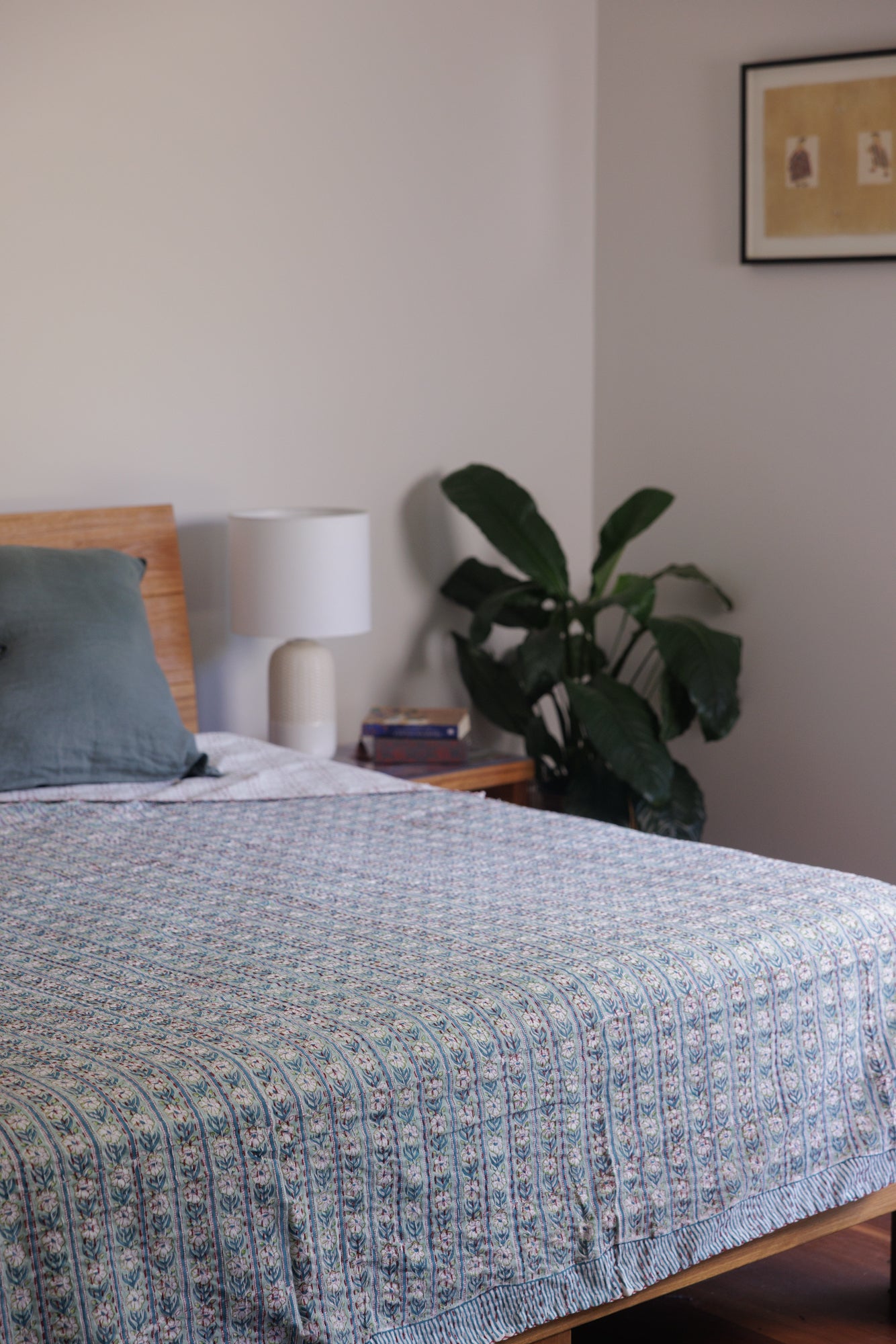 Kantha Quilt Magnolia Fields