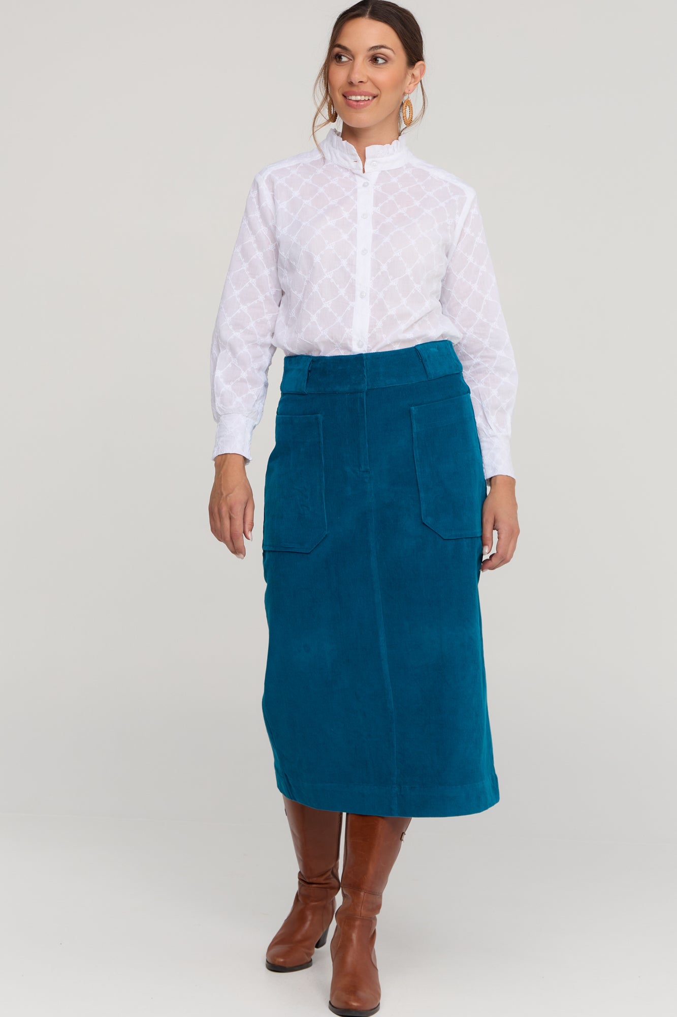 Winnie Skirt Stormy Blue