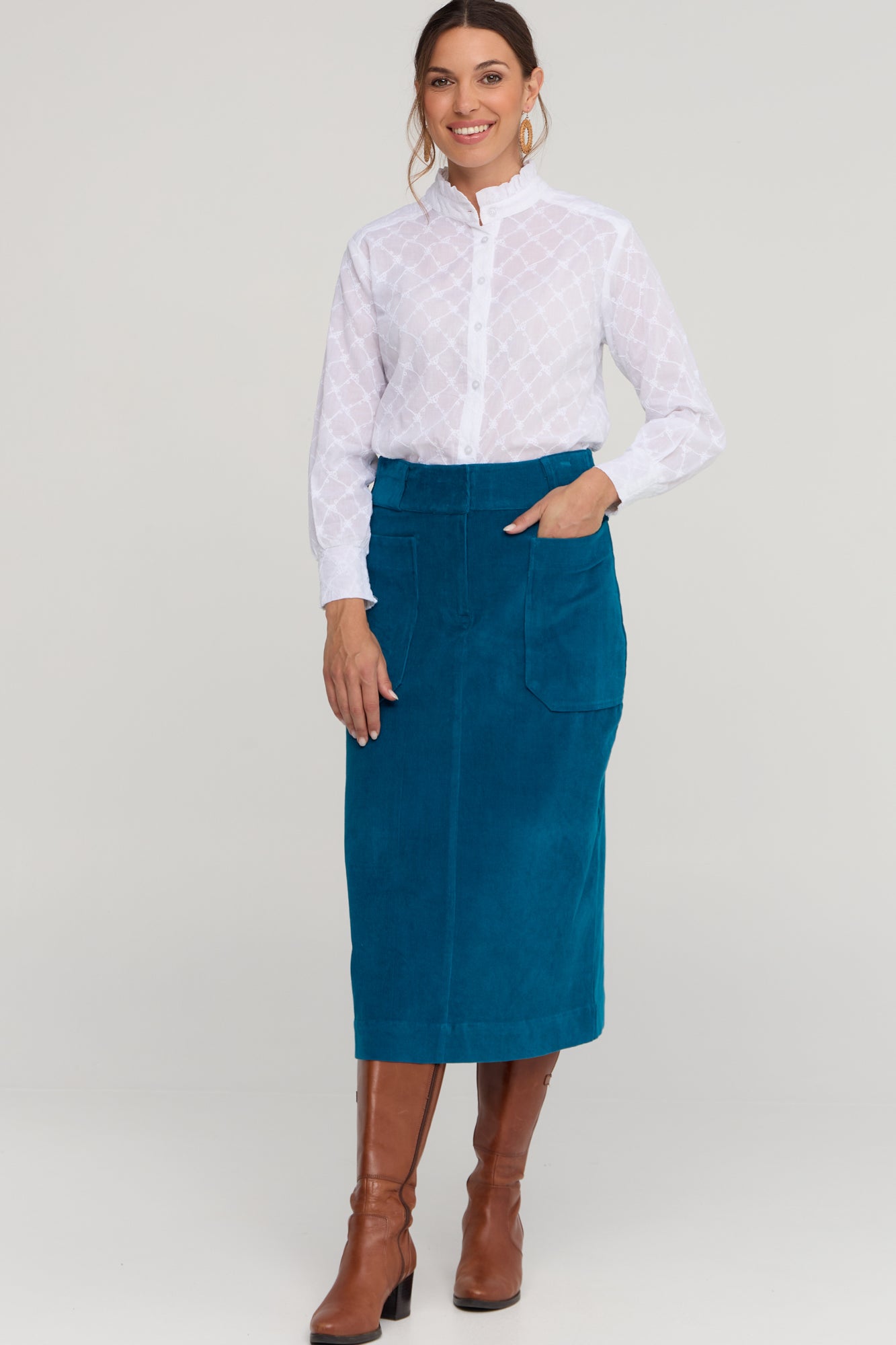 Winnie Skirt Stormy Blue