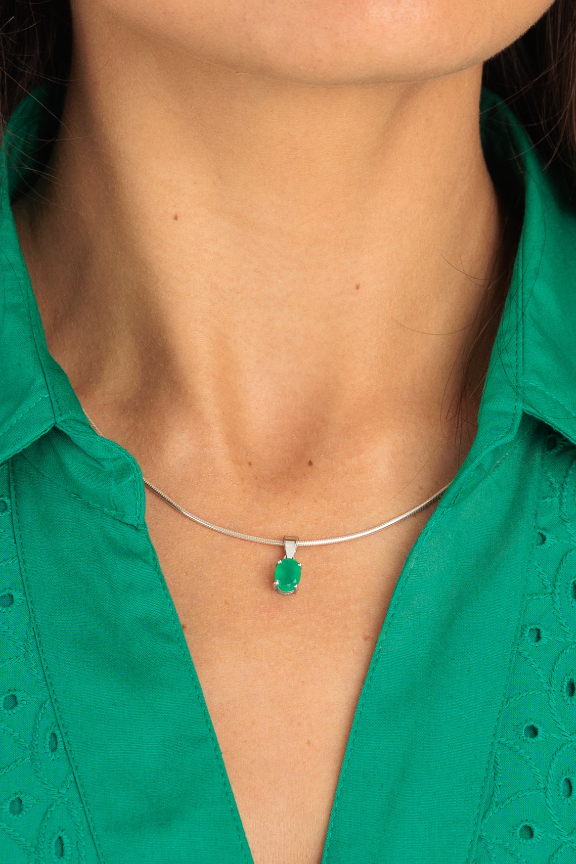 Green Onyx Pendant & Necklace