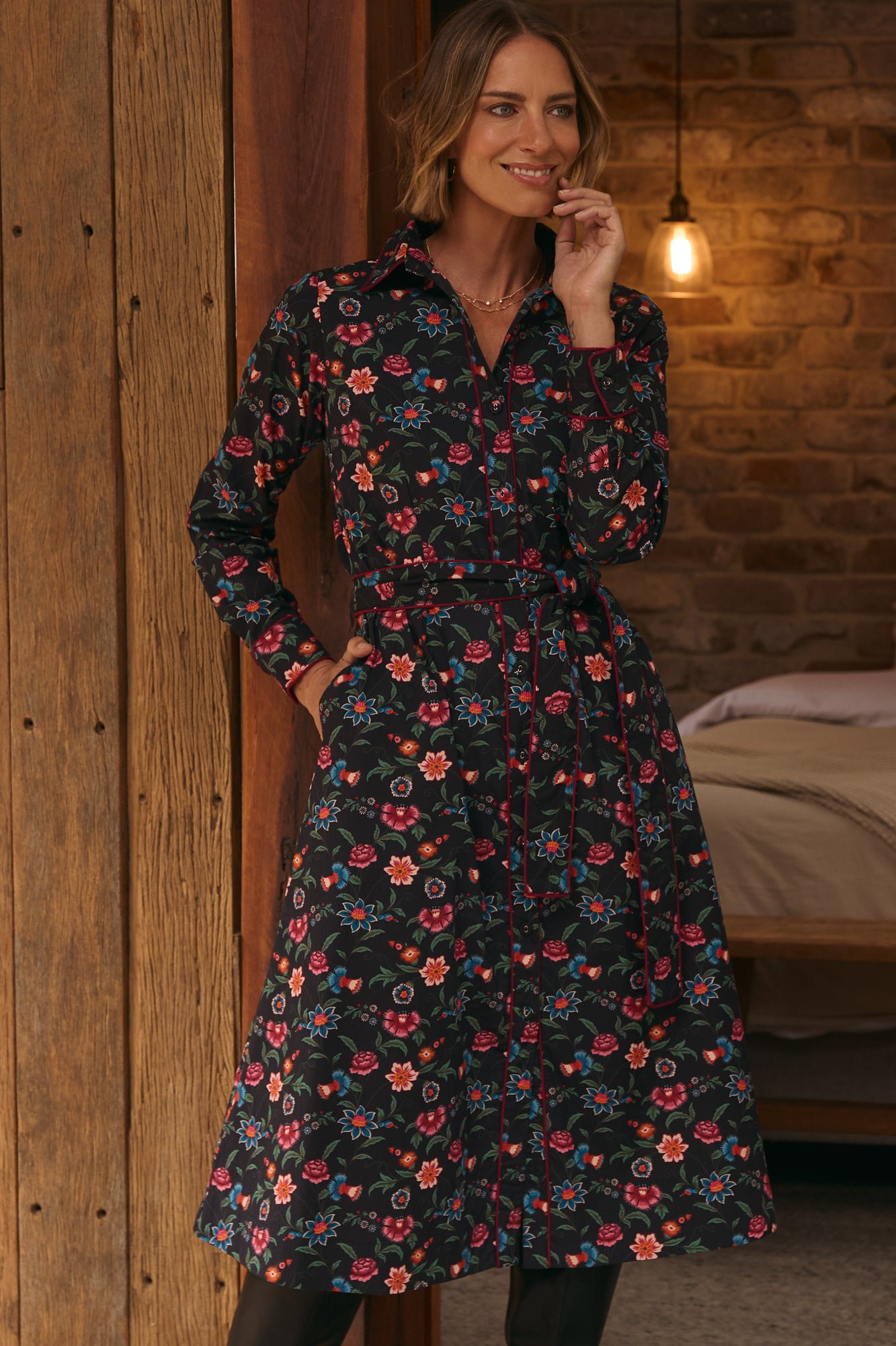 Zoey Dress Night Garden